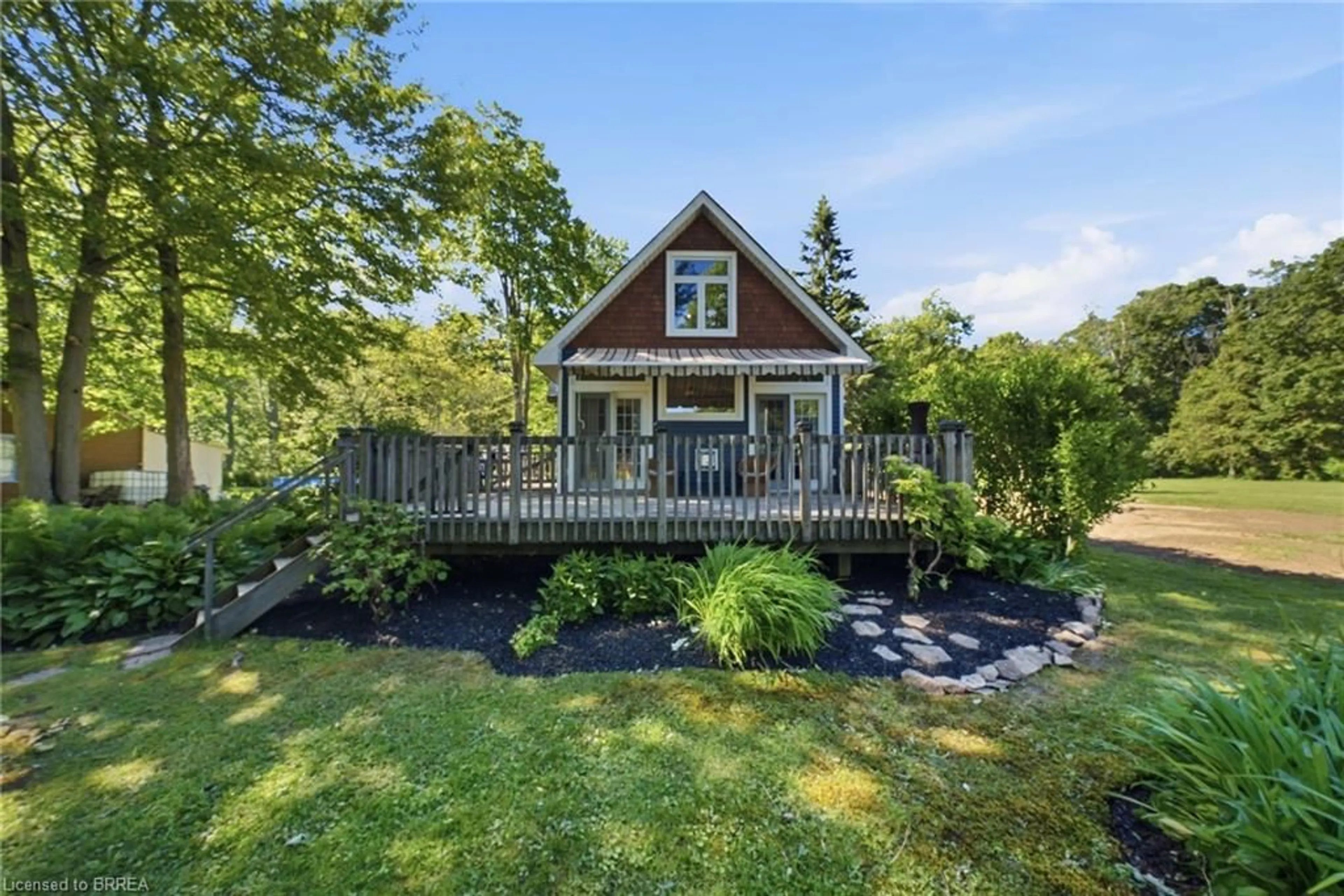 A pic from outside/outdoor area/front of a property/back of a property/a pic from drone, water/lake/river/ocean view for 523 Avalon Lane, Port Dover Ontario N3Y 4K2