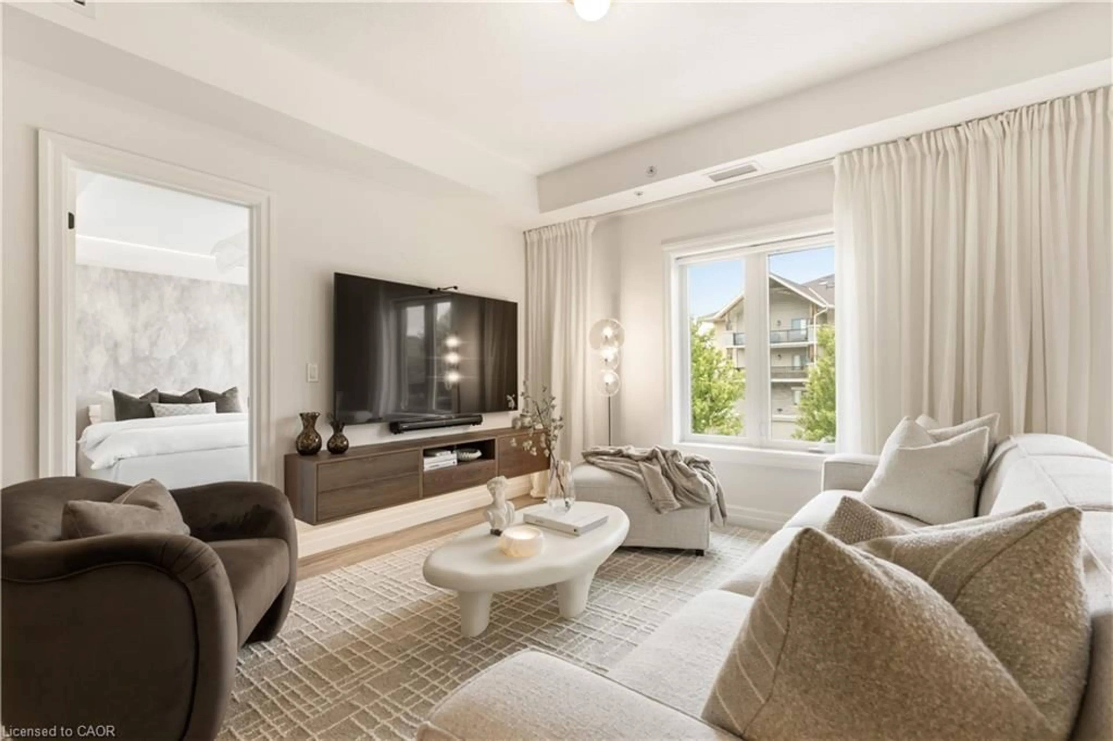 Living room with furniture, unknown for 19 Stumpf St #310, Elora Ontario N0B 1S0
