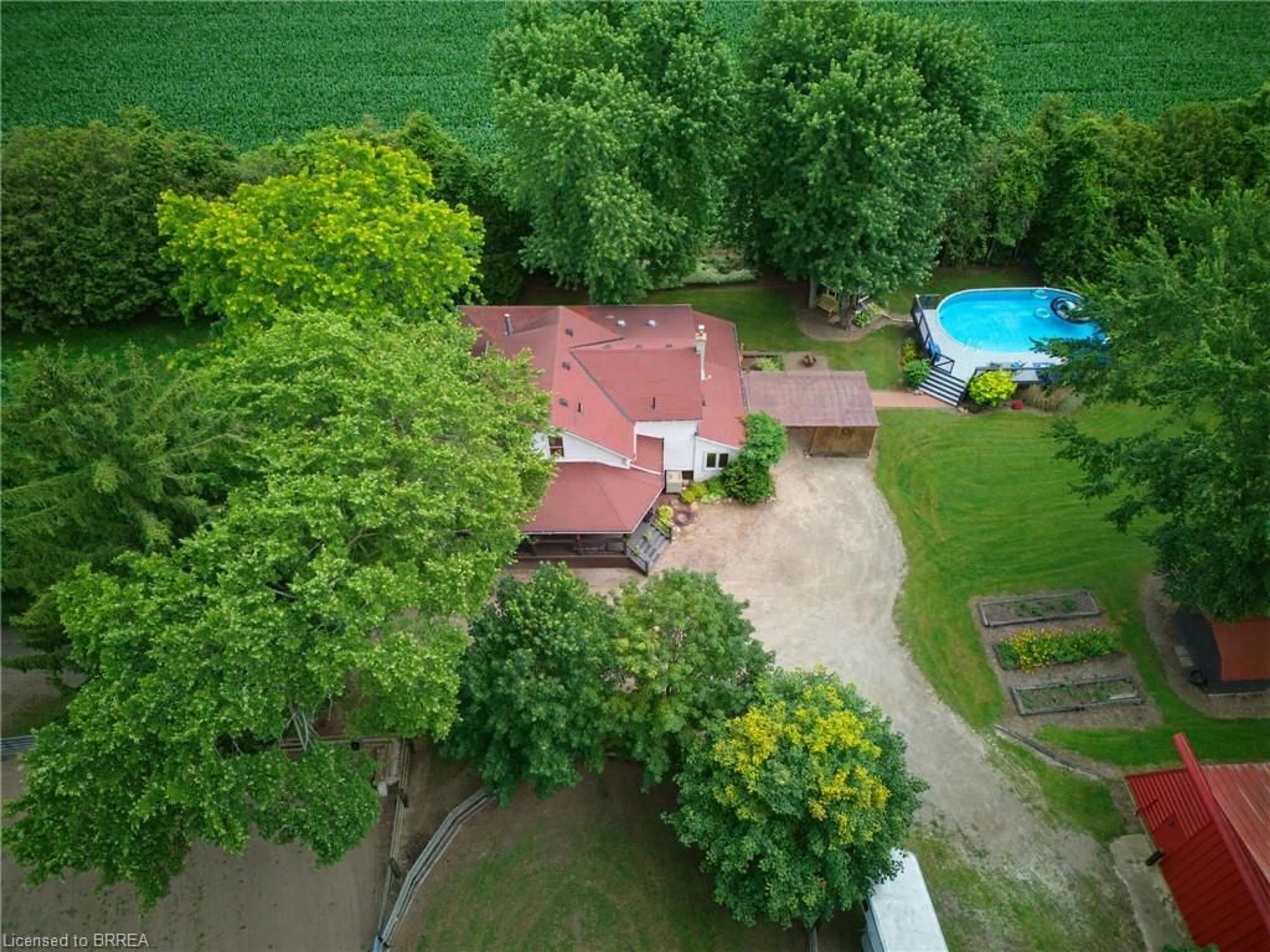 A pic from outside/outdoor area/front of a property/back of a property/a pic from drone, unknown for 87 Norwich Rd, Scotland Ontario N0E 1R0