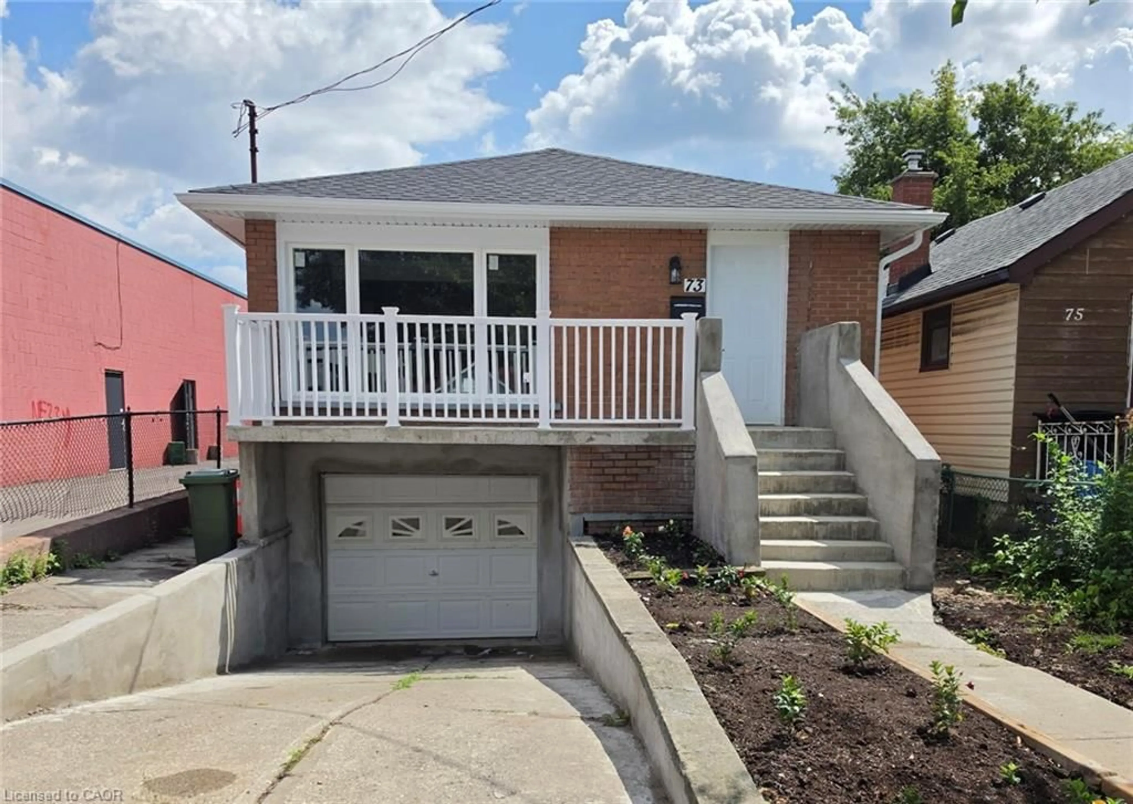 Home with vinyl exterior material, street for 73 Adair Ave, Hamilton Ontario L8K 3S4