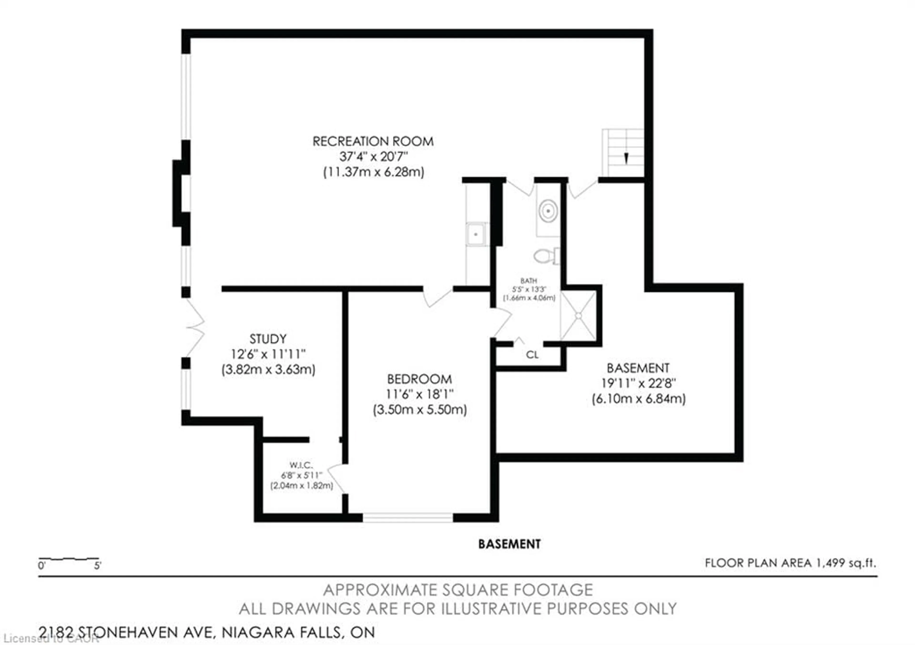 Floor plan for 2182 Stonehaven Ave, Niagara Falls Ontario L2J 4K2