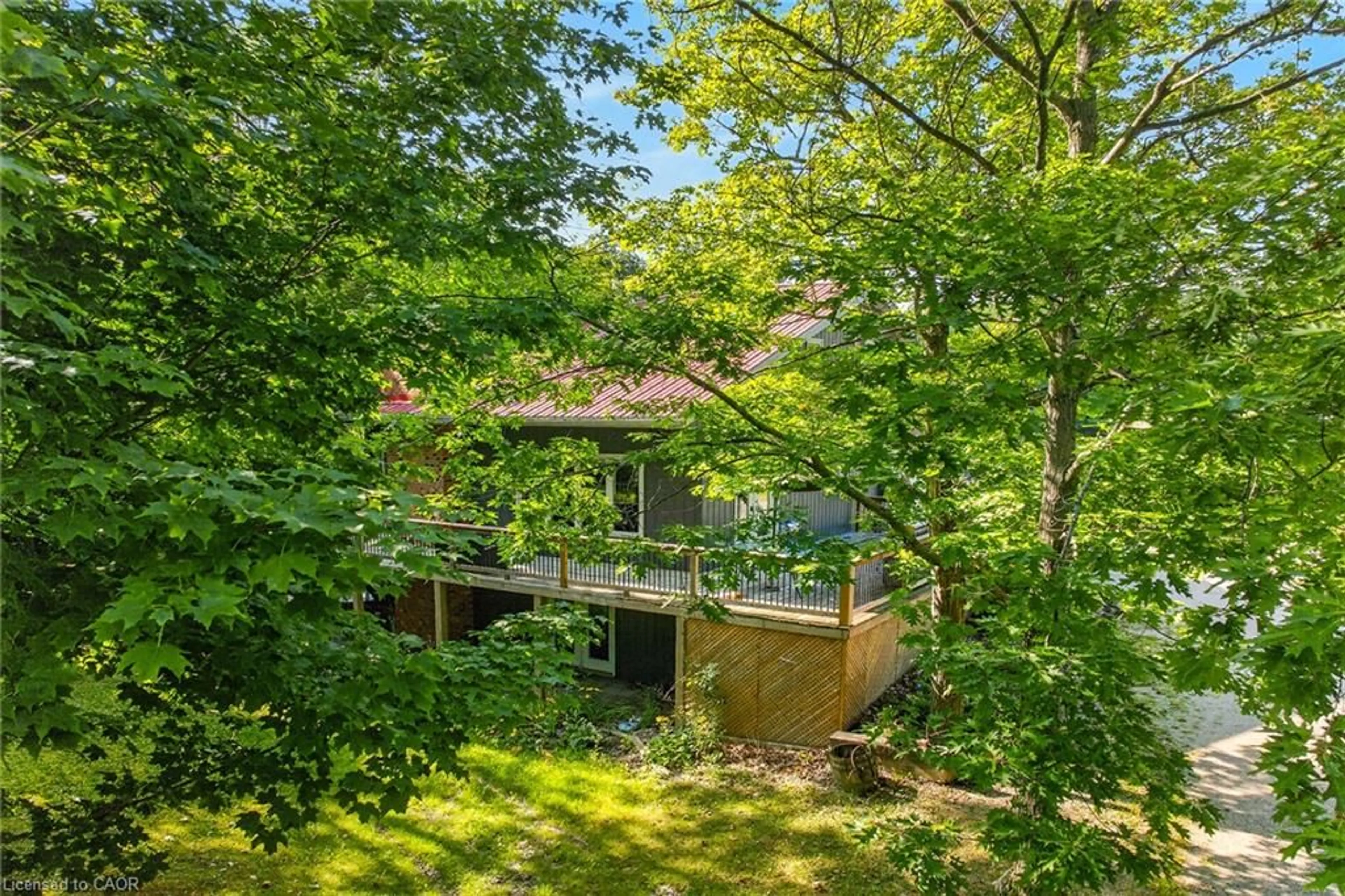 A pic from outside/outdoor area/front of a property/back of a property/a pic from drone, forest/trees view for 147 Concession 1 Rd, Cayuga Ontario N0A 1E0