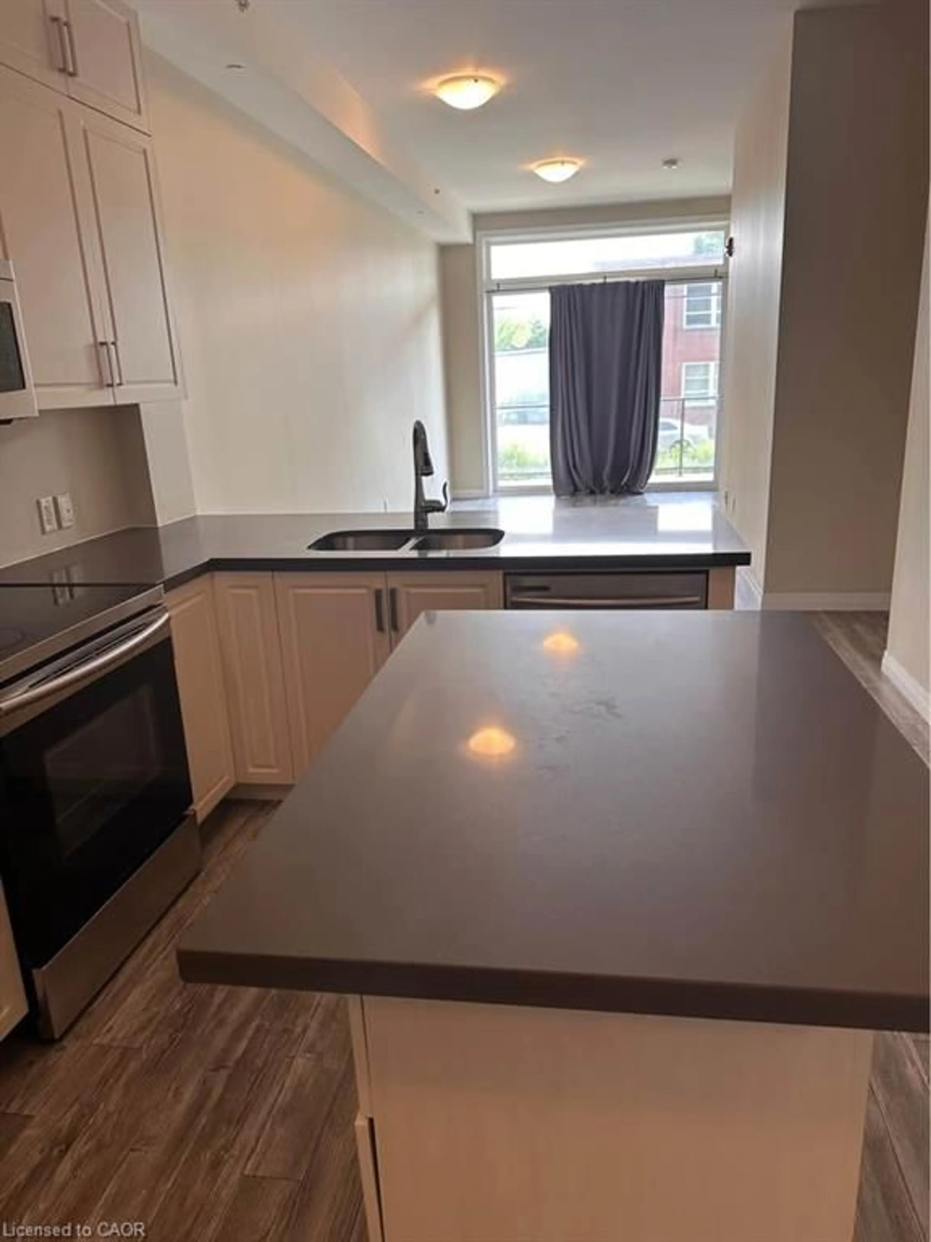 Standard kitchen, floor is not visible for 85 Morrell St #113, Brantford Ontario N3T 4J6