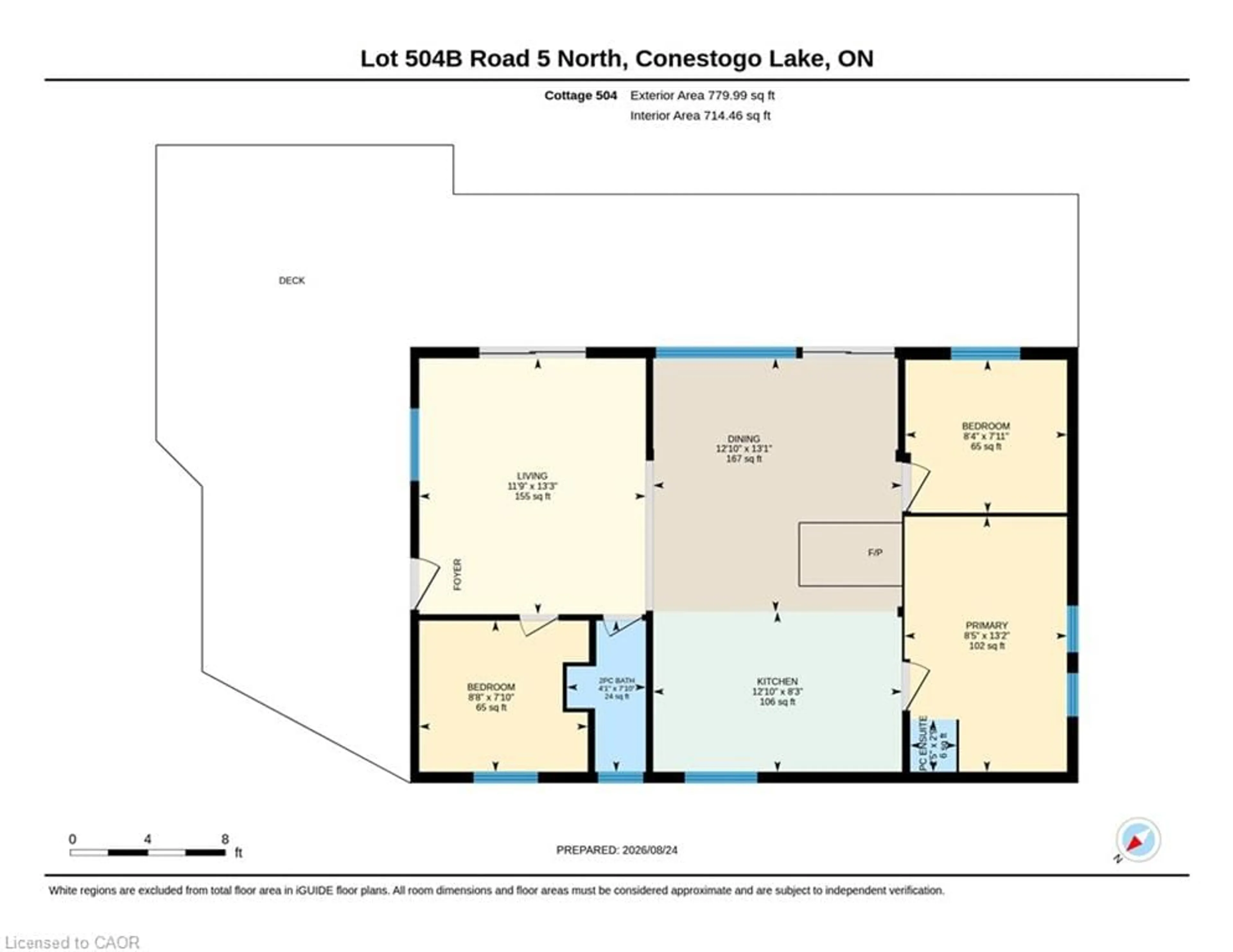 Floor plan for LOT 504B Road 5 North, Conestogo Lake Ontario N0G 1P0
