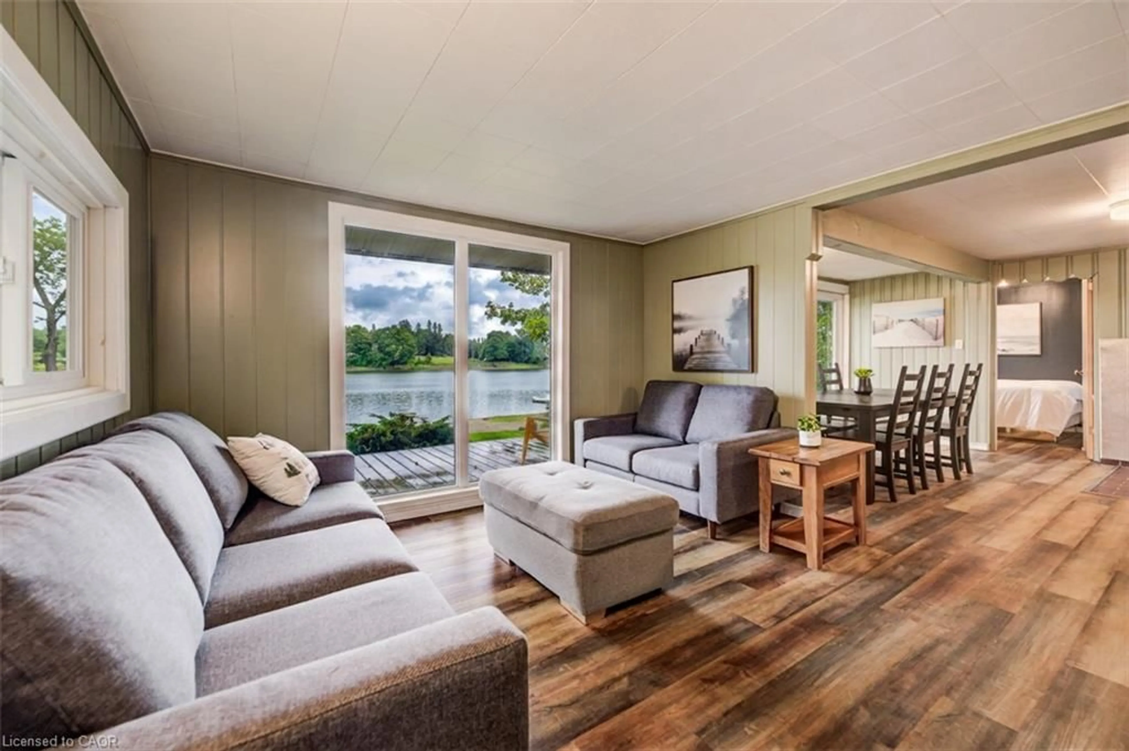 Living room with furniture, wood/laminate floor for LOT 504B Road 5 North, Conestogo Lake Ontario N0G 1P0