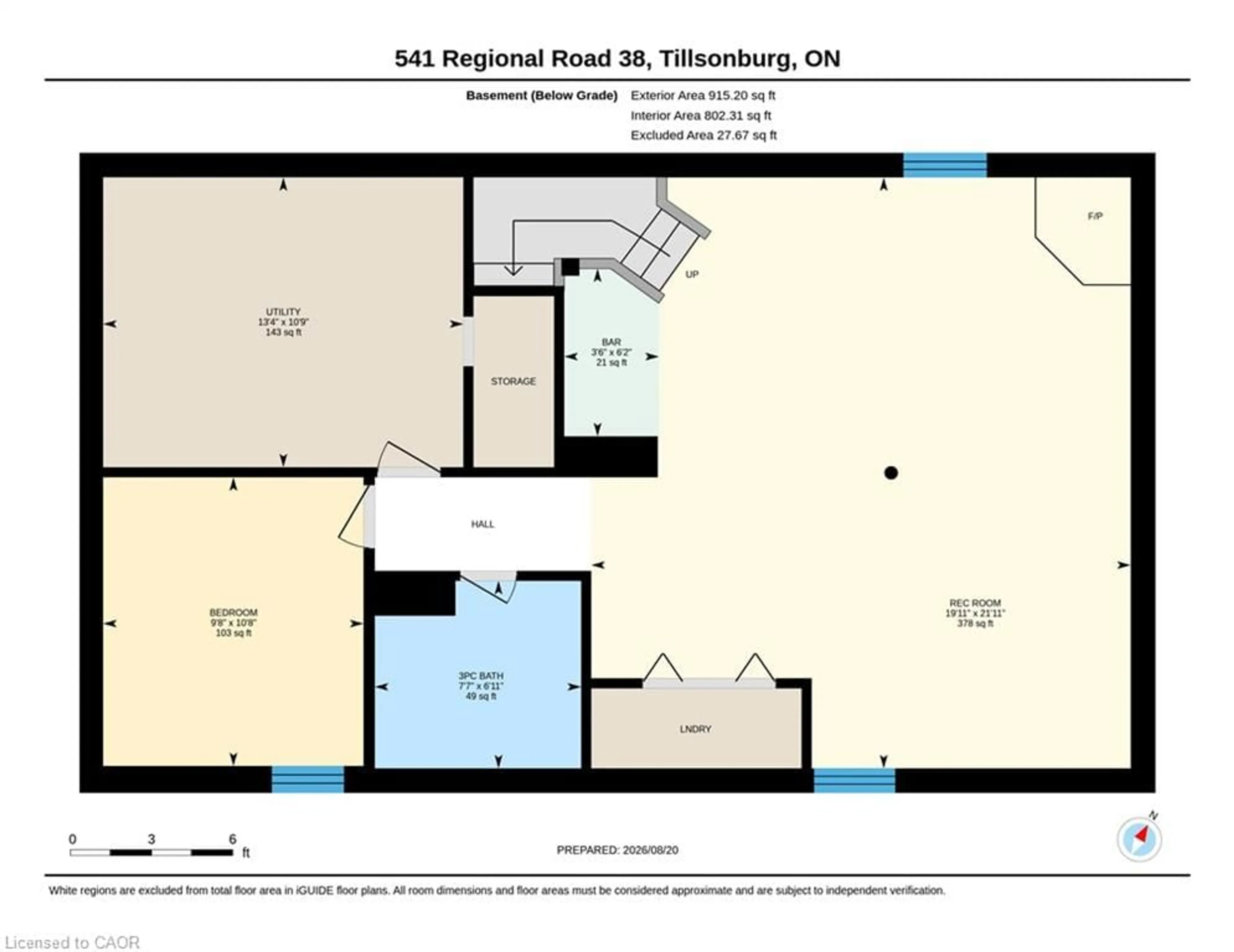 Floor plan for 541 Regional Road 38, Tillsonburg Ontario N4G 4G9