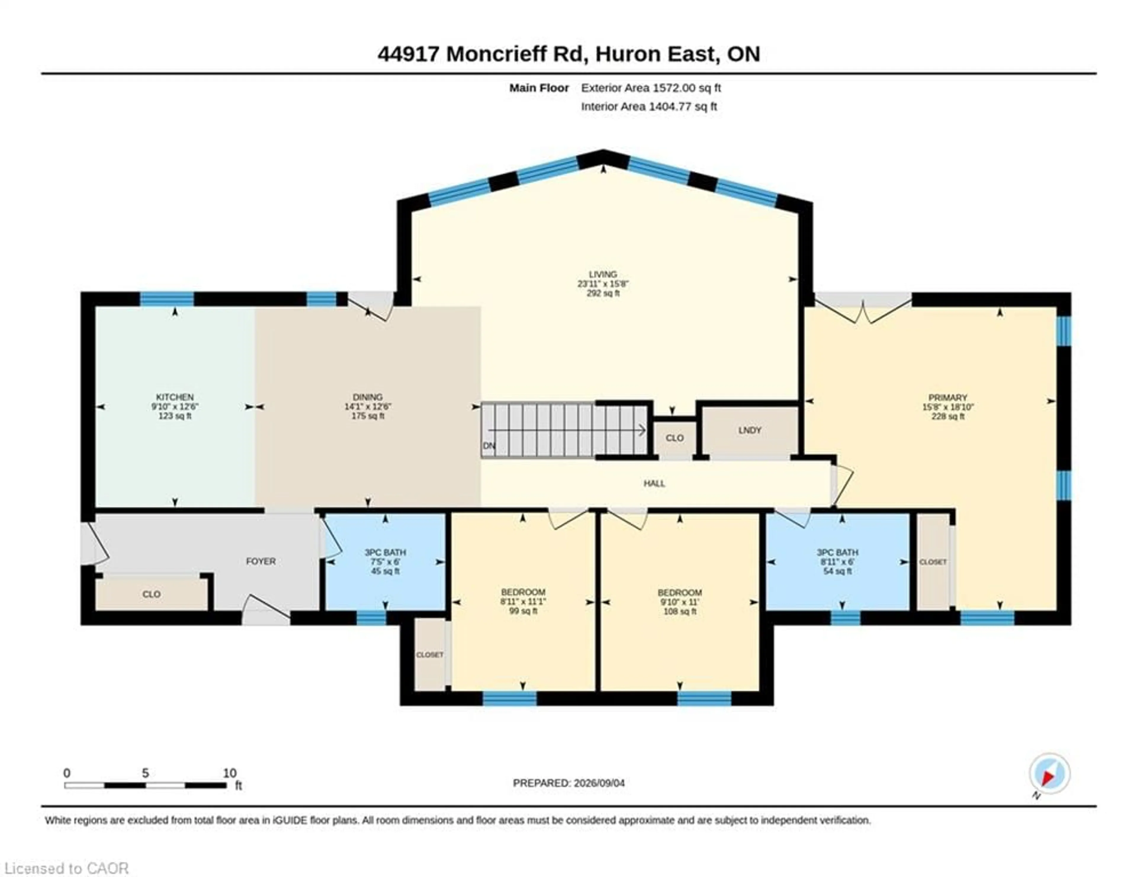 Floor plan for 44917 Moncrieff Rd, Brussels Ontario N0G 1H0
