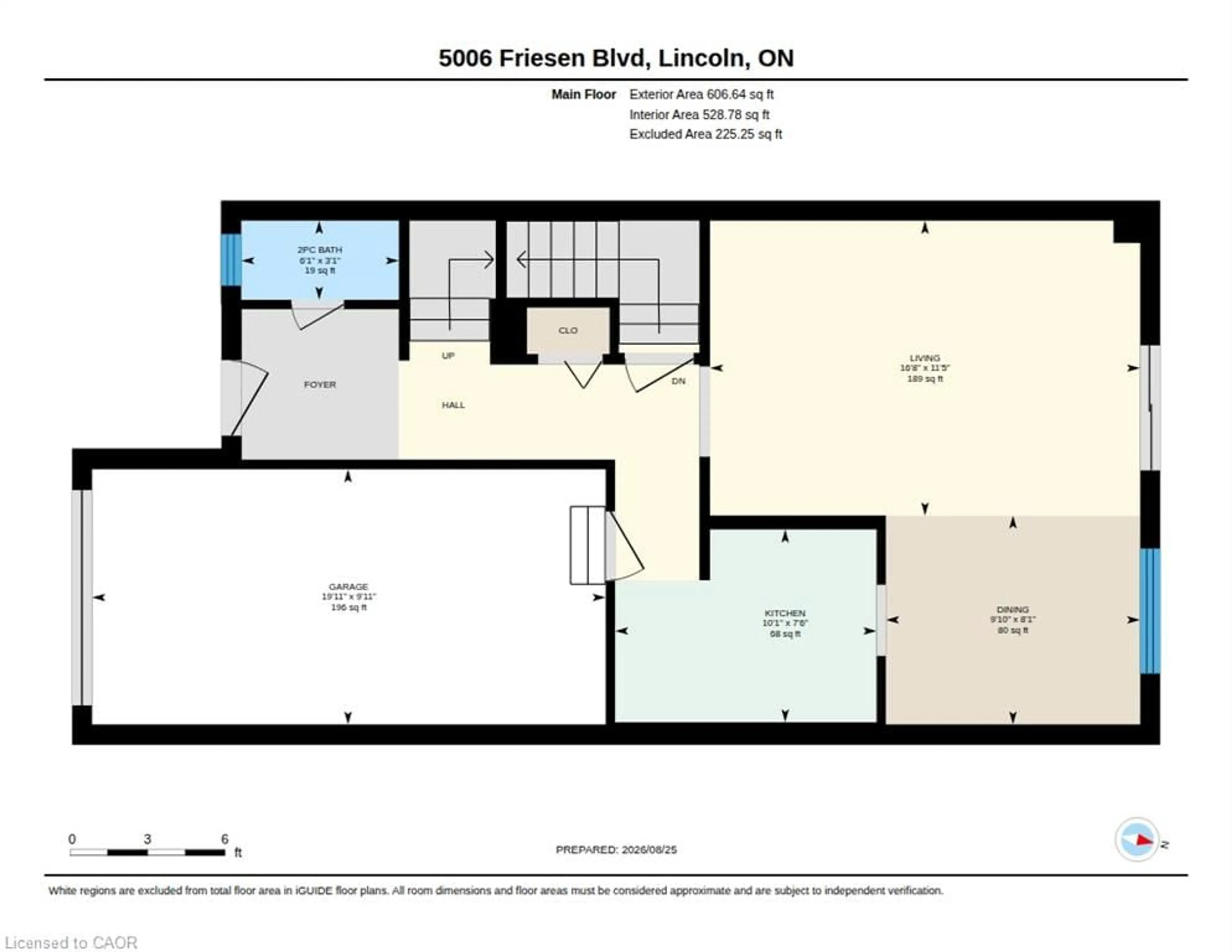 Floor plan for 5006 Friesen Blvd #10, Beamsville Ontario L3J 0A5