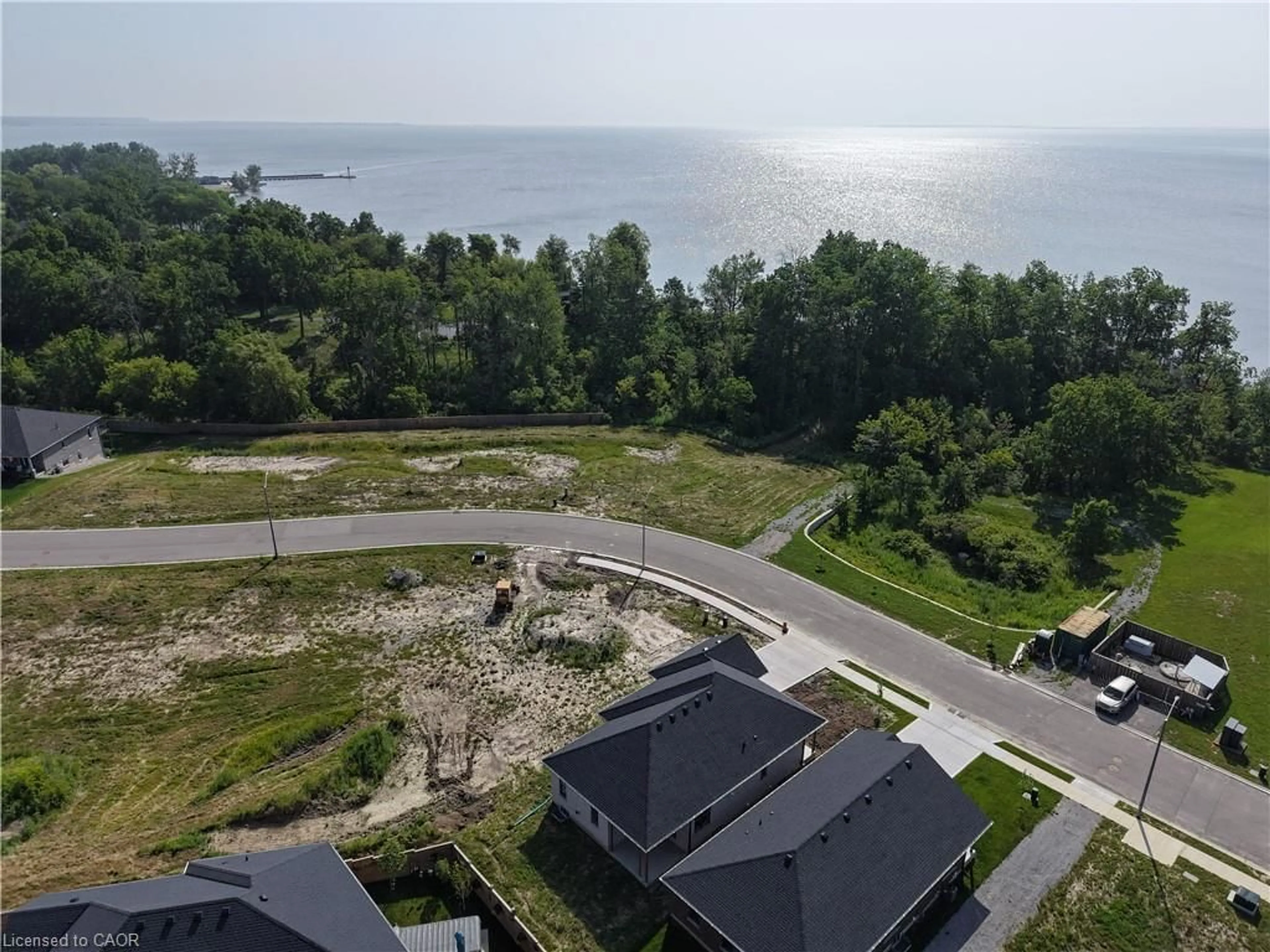 A pic from outside/outdoor area/front of a property/back of a property/a pic from drone, water/lake/river/ocean view for 51 Hunter Dr, Port Rowan Ontario N0E 1M0