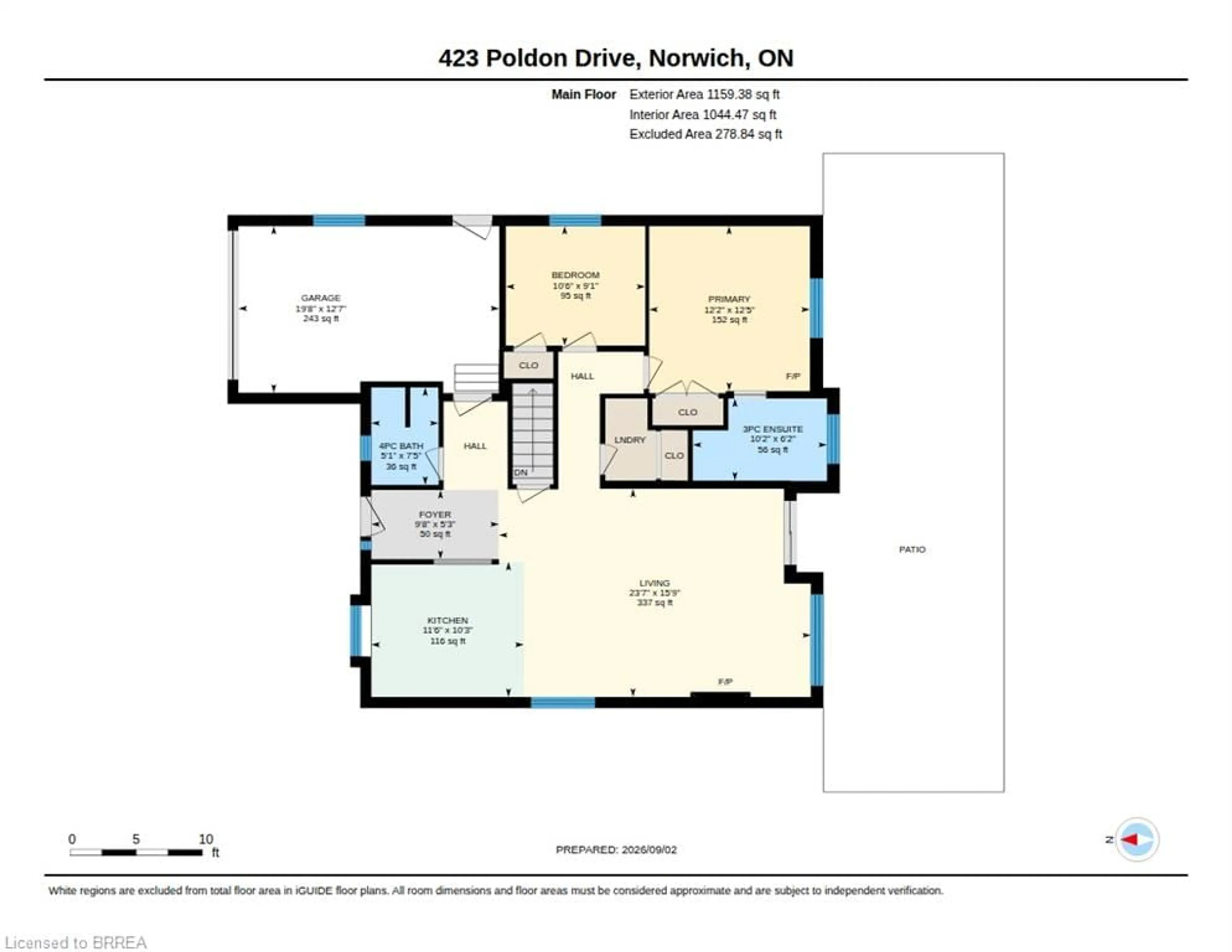 Floor plan for 423 Poldon Dr, Norwich Ontario N0J 1P0