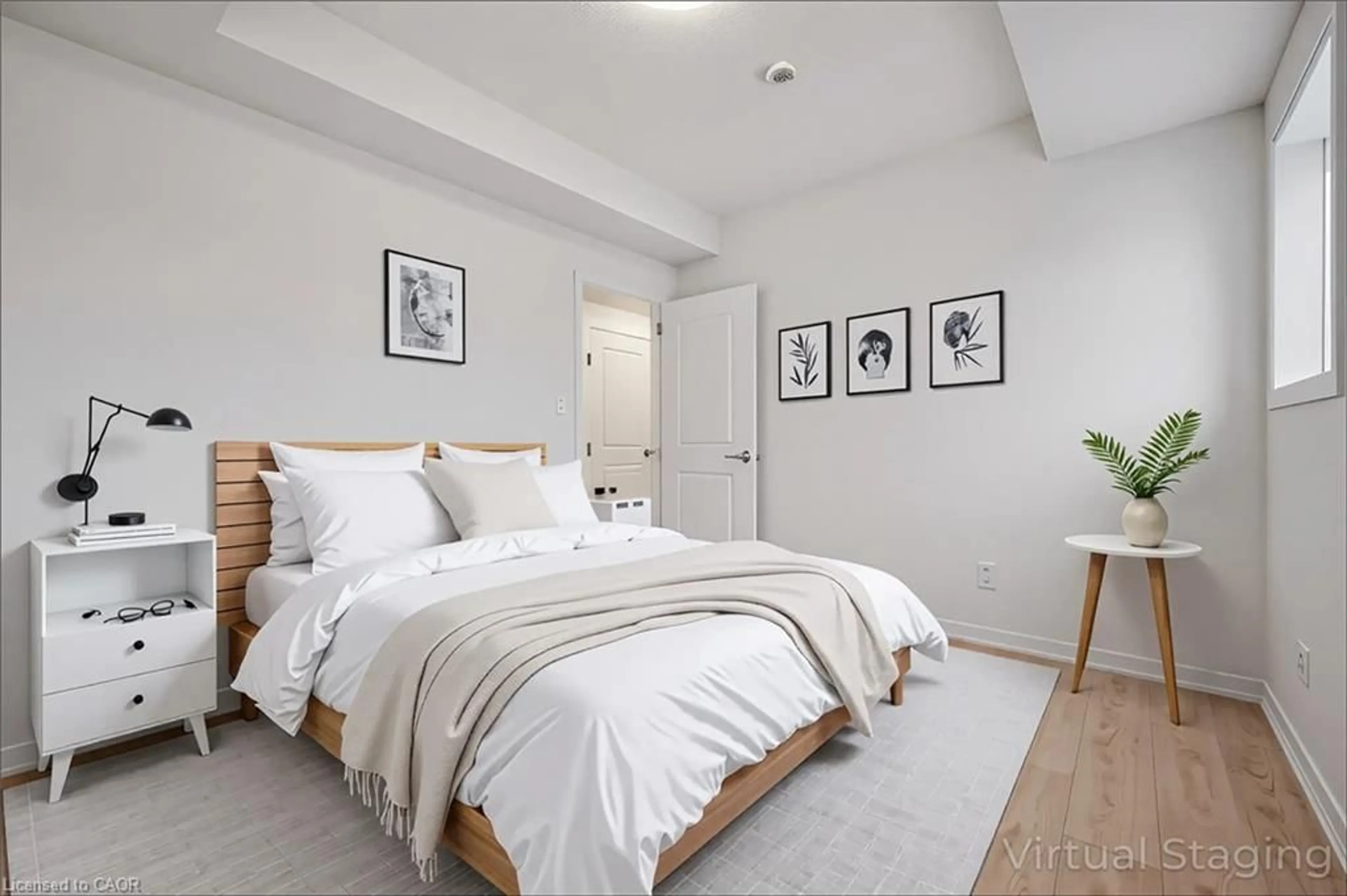 Bedroom with bed, unknown for 15 Stauffer Woods Trail #6, Kitchener Ontario N2P 0L1