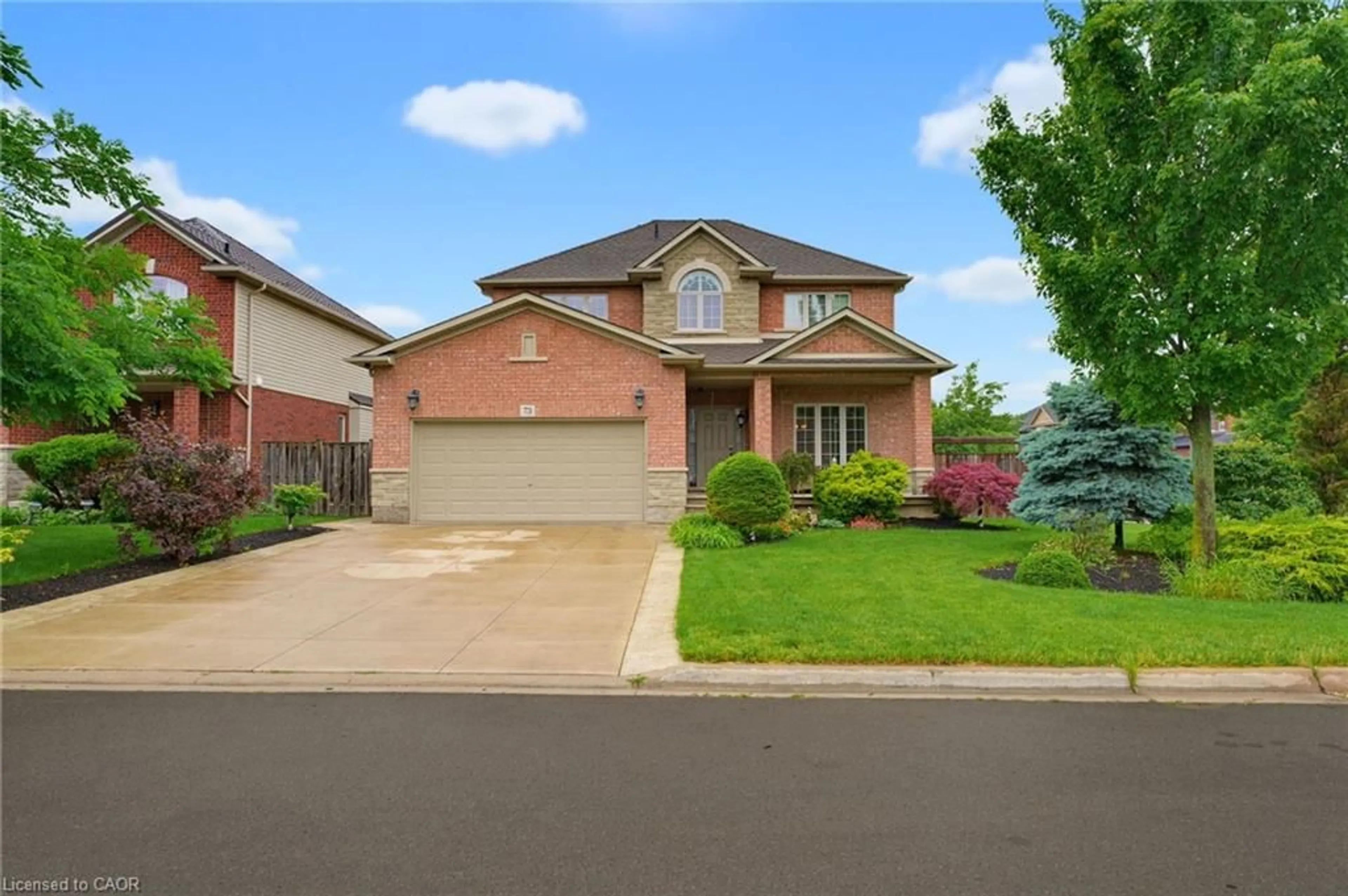 Home with brick exterior material, street for 73 Degrow Cres, Binbrook Ontario L0R 1C0