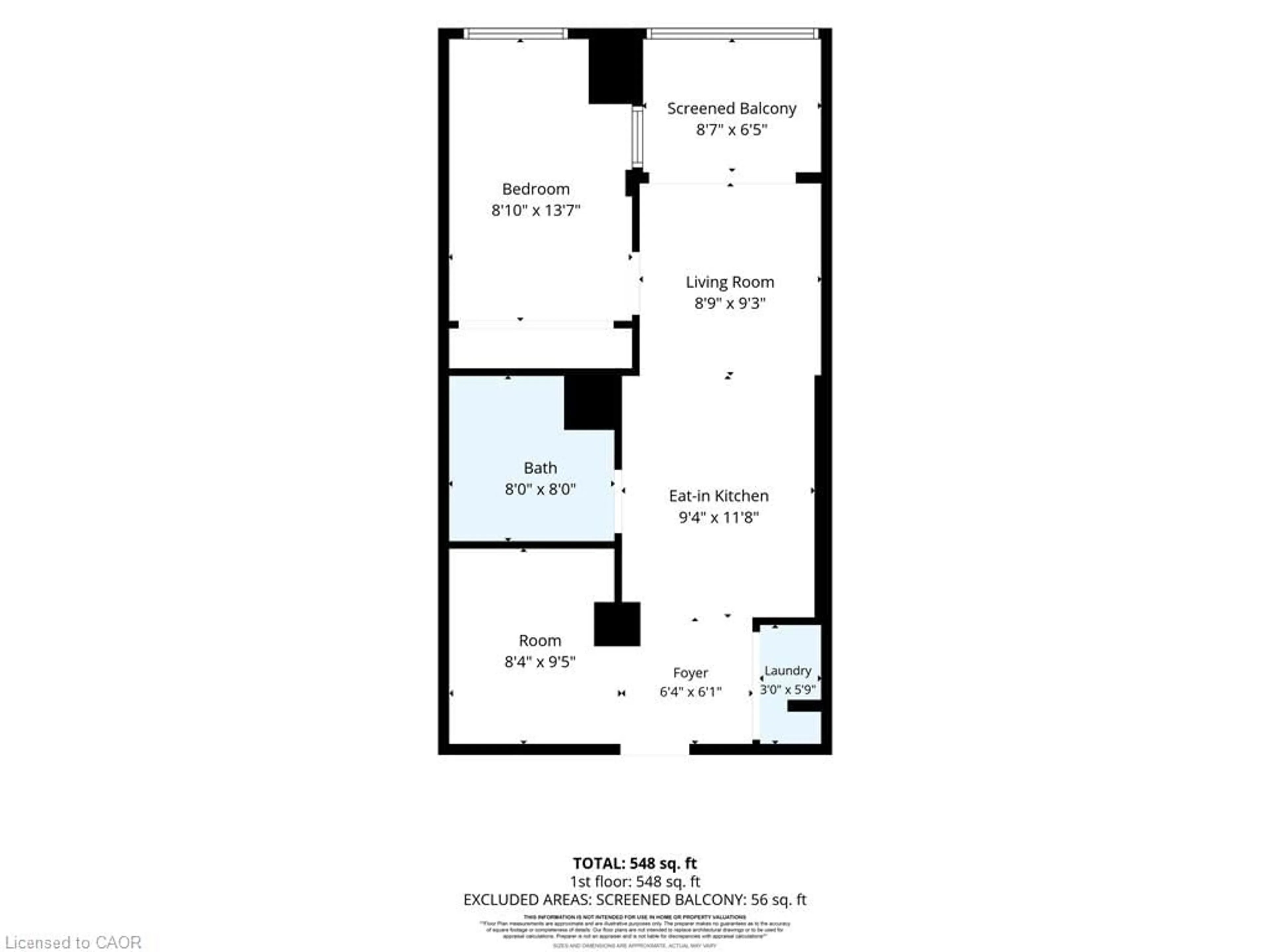 Floor plan for 2920 Highway 7 Hwy #4109, Vaughan Ontario L4K 0P4