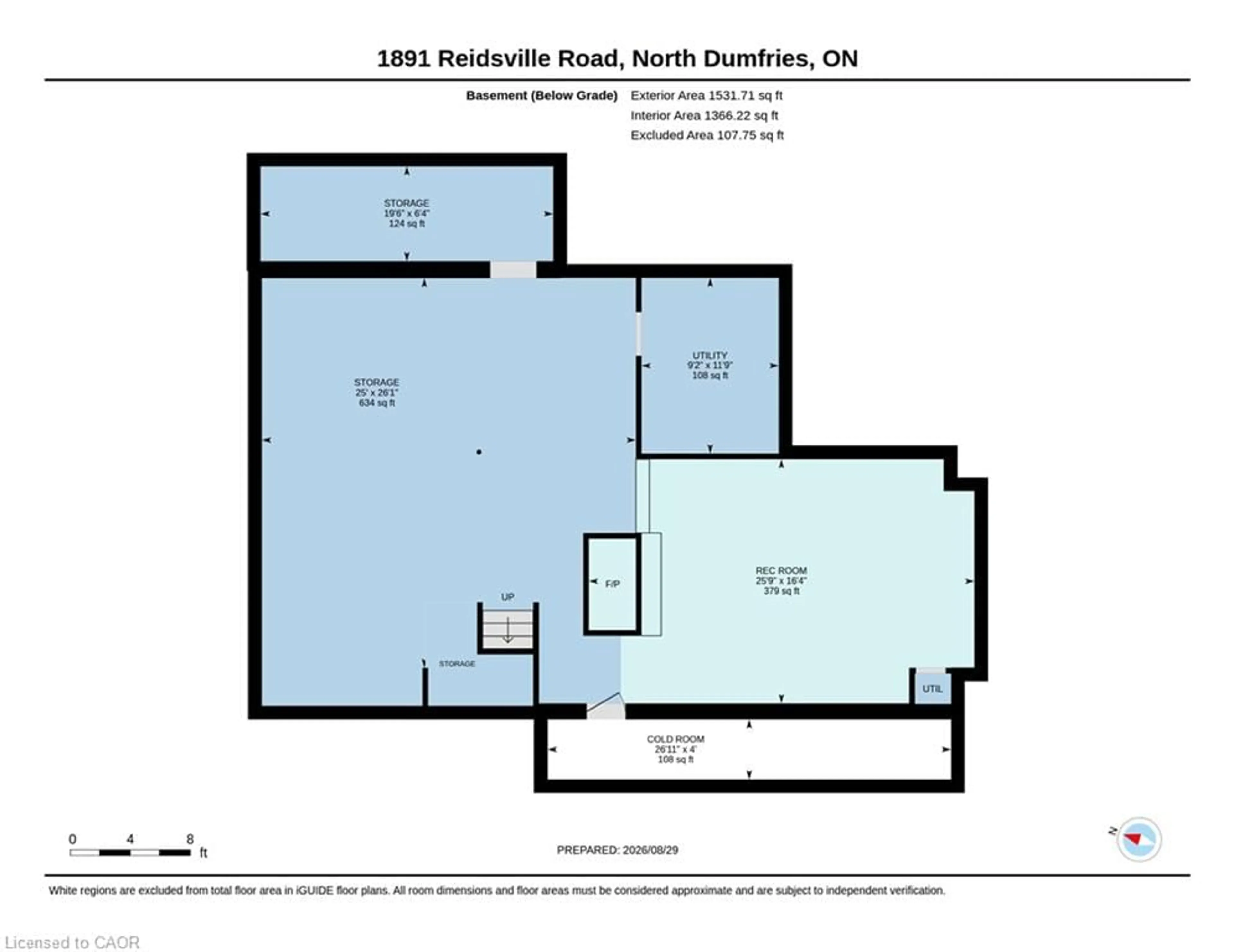 Floor plan for 1891 Reidsville Rd, Ayr Ontario N0B 1E0