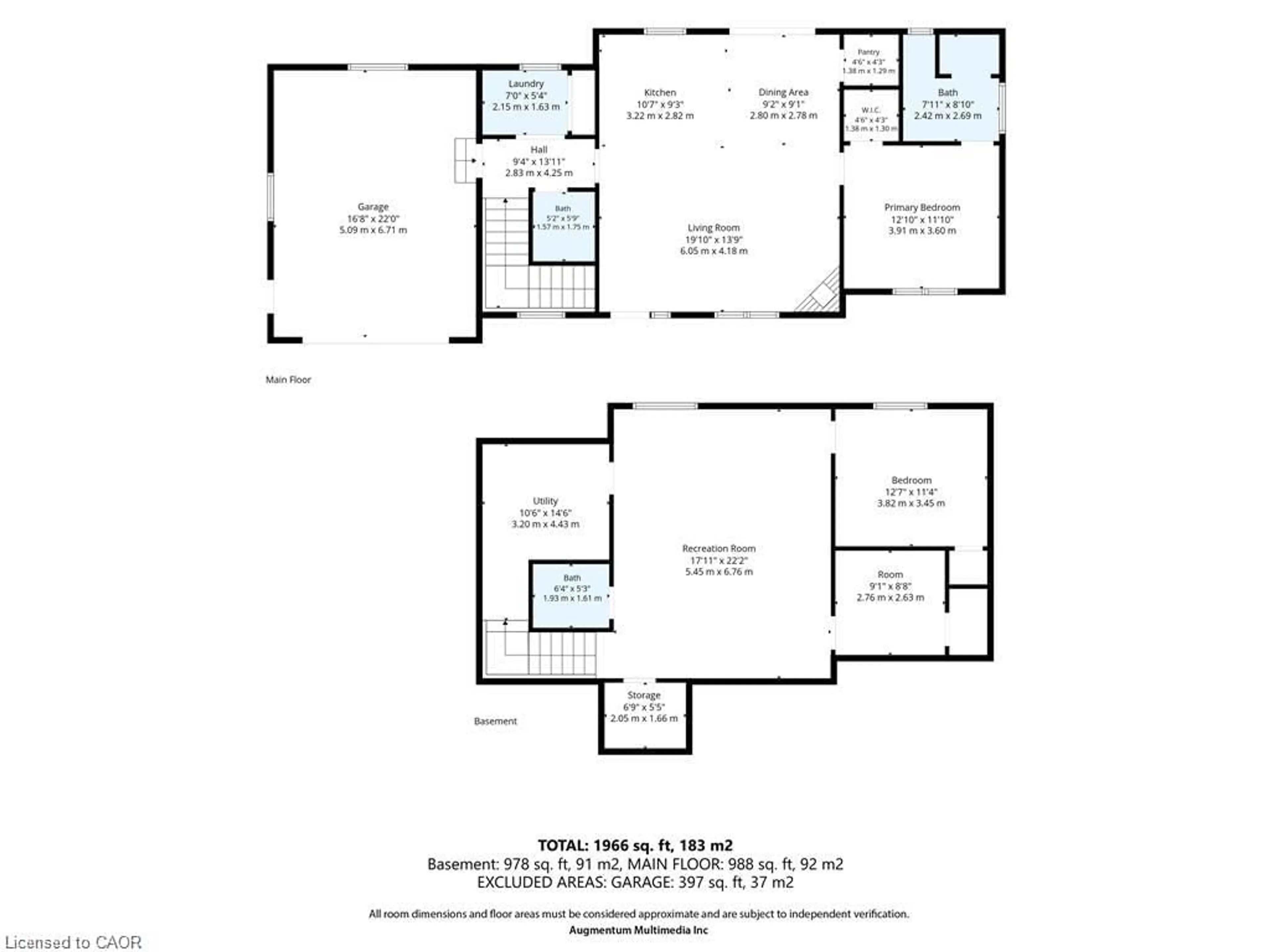 Floor plan for 729 6th Concession Rd Enr, Cultus Ontario N0E 1C0