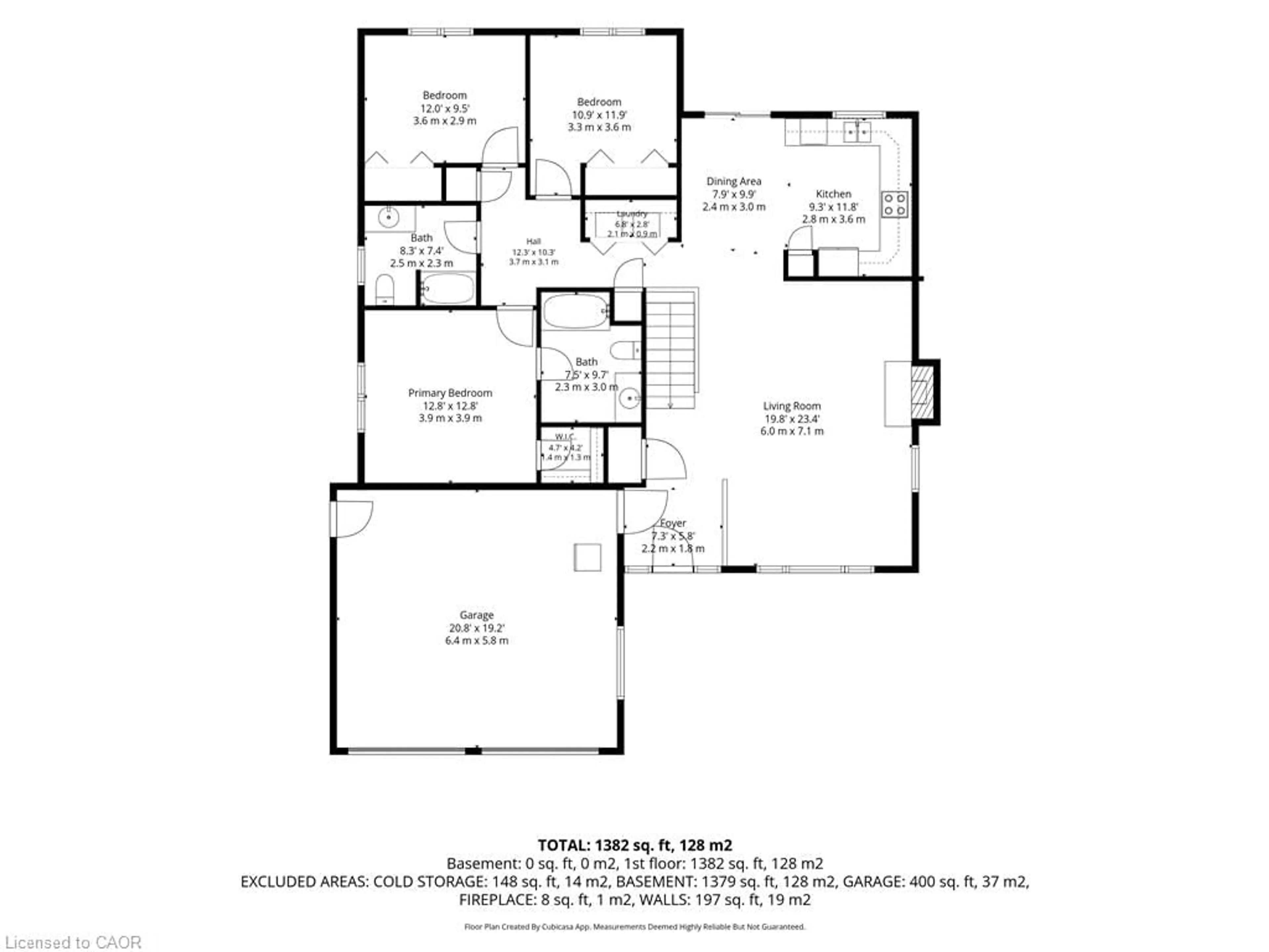 Floor plan for 39 Ross Ave, Simcoe Ontario N3Y 0B2
