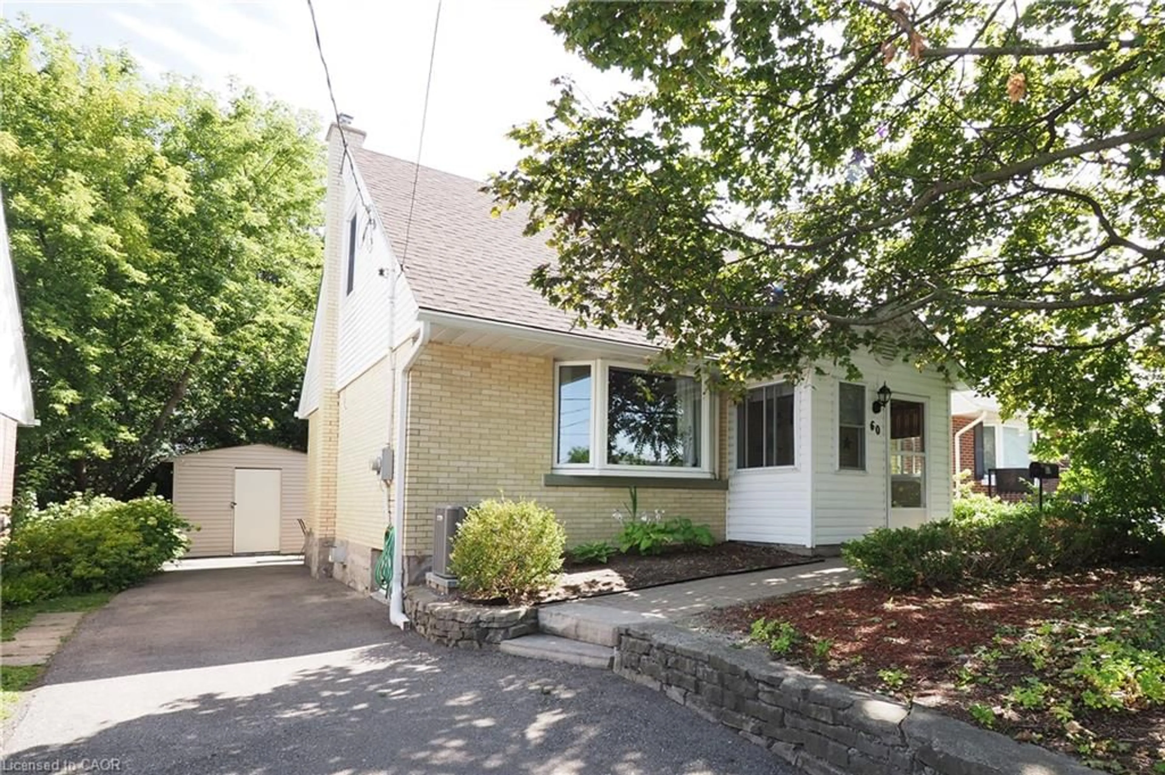 Home with brick exterior material, street for 60 Belmont Ave, Kitchener Ontario N2M 1L4
