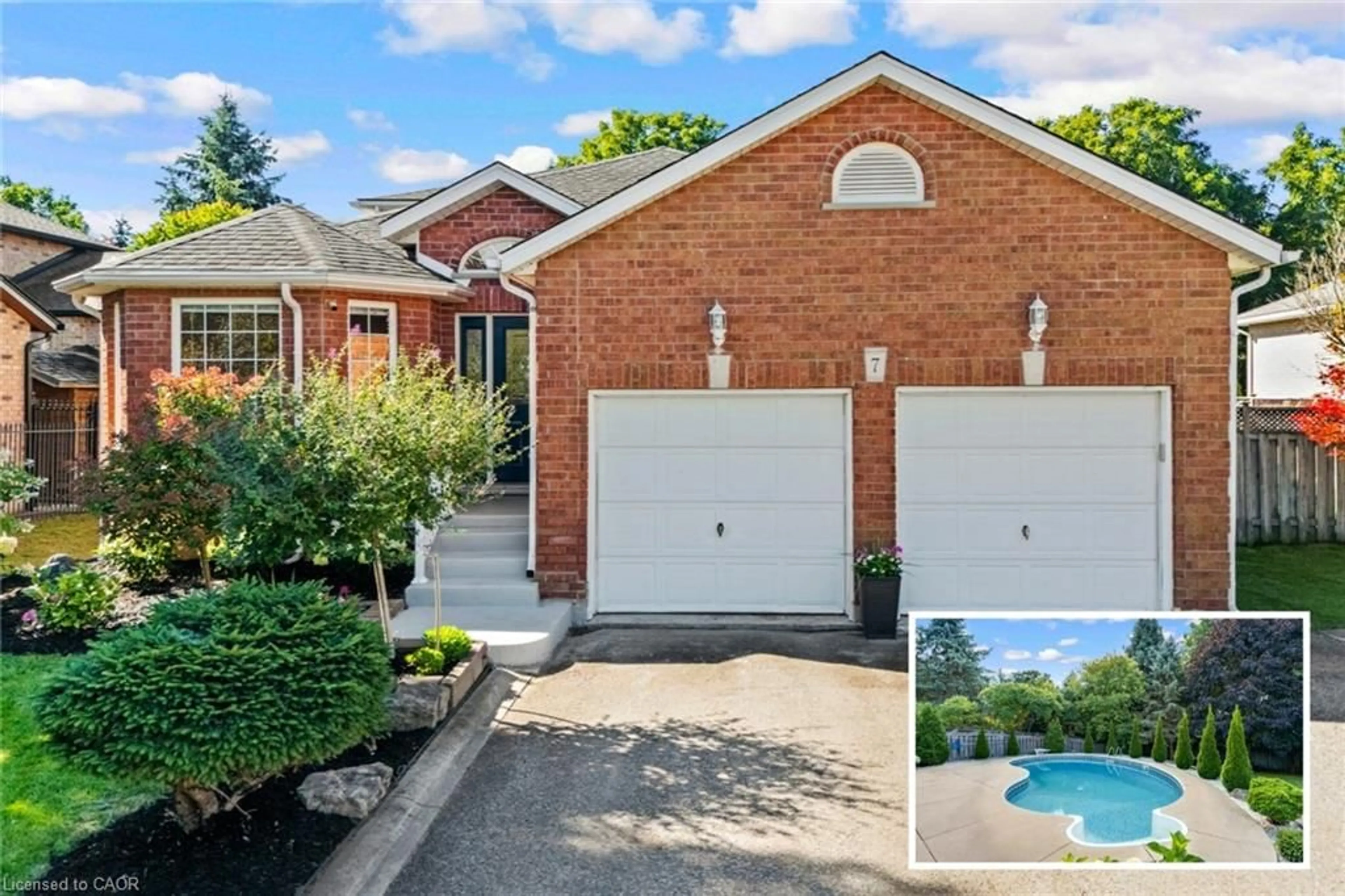 Home with brick exterior material, water/lake/river/ocean view for 7 Gaskin Ave, Cambridge Ontario N1R 5S5