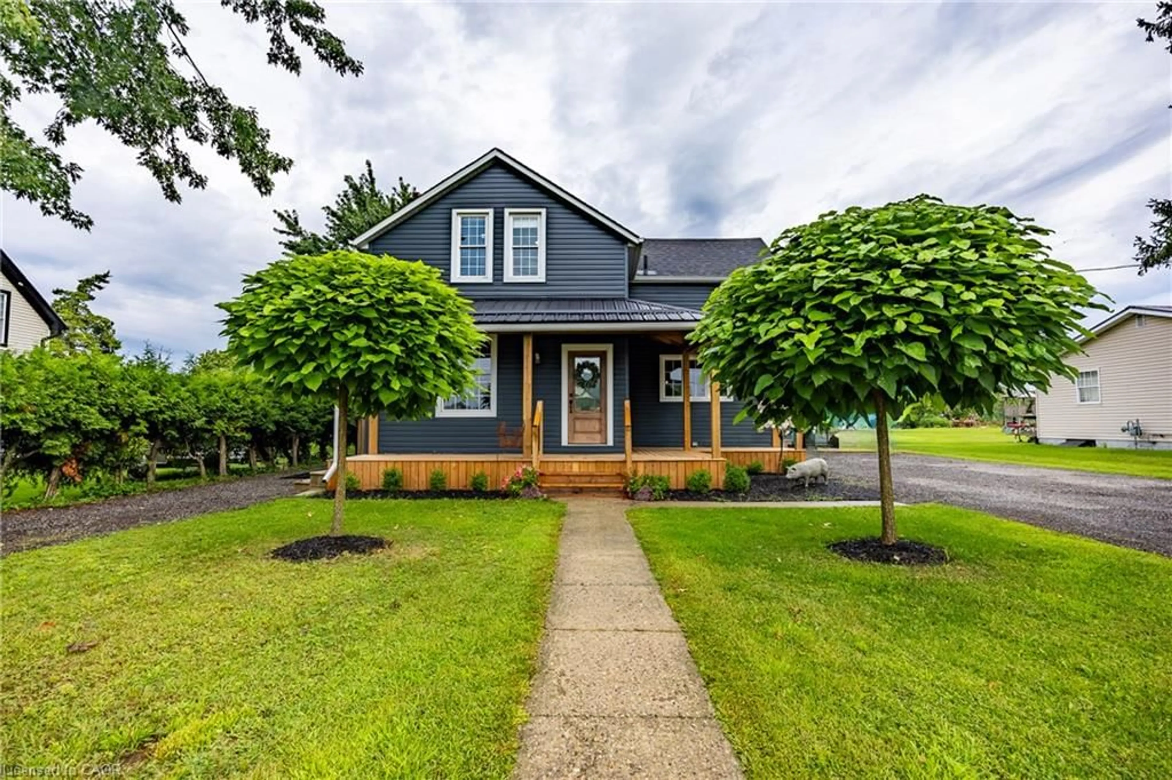 Home with vinyl exterior material, street for 139 La Salette Rd, La Salette Ontario N0E 1H0