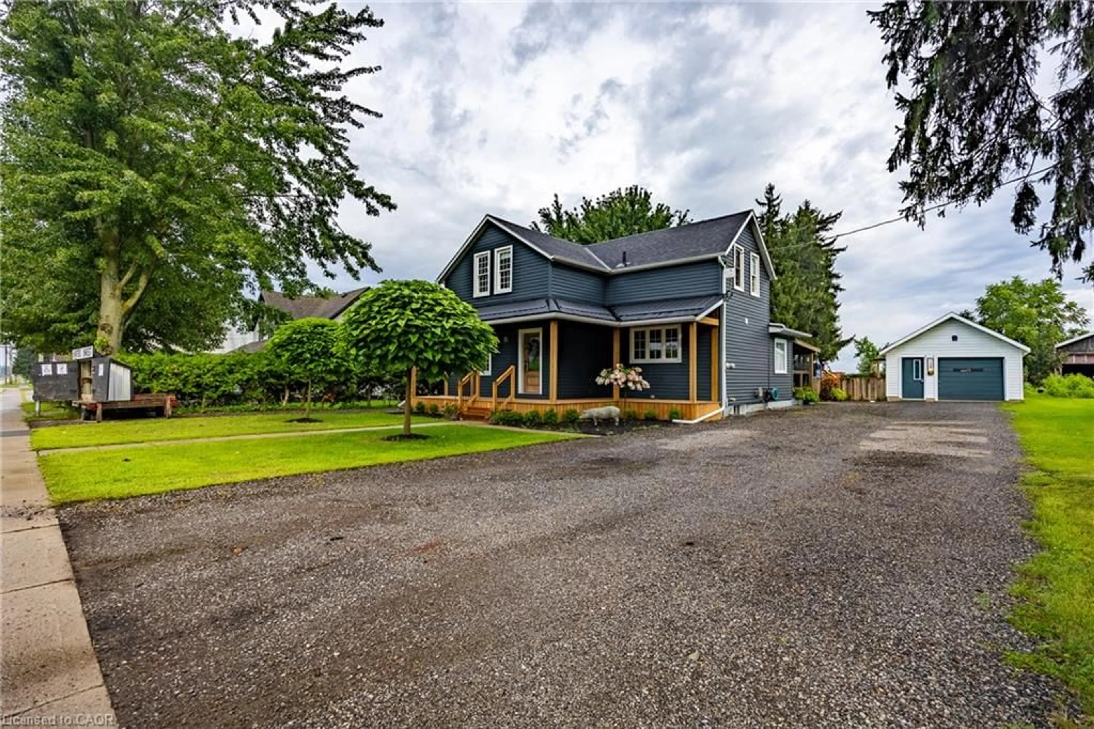 A pic from outside/outdoor area/front of a property/back of a property/a pic from drone, street for 139 La Salette Rd, La Salette Ontario N0E 1H0