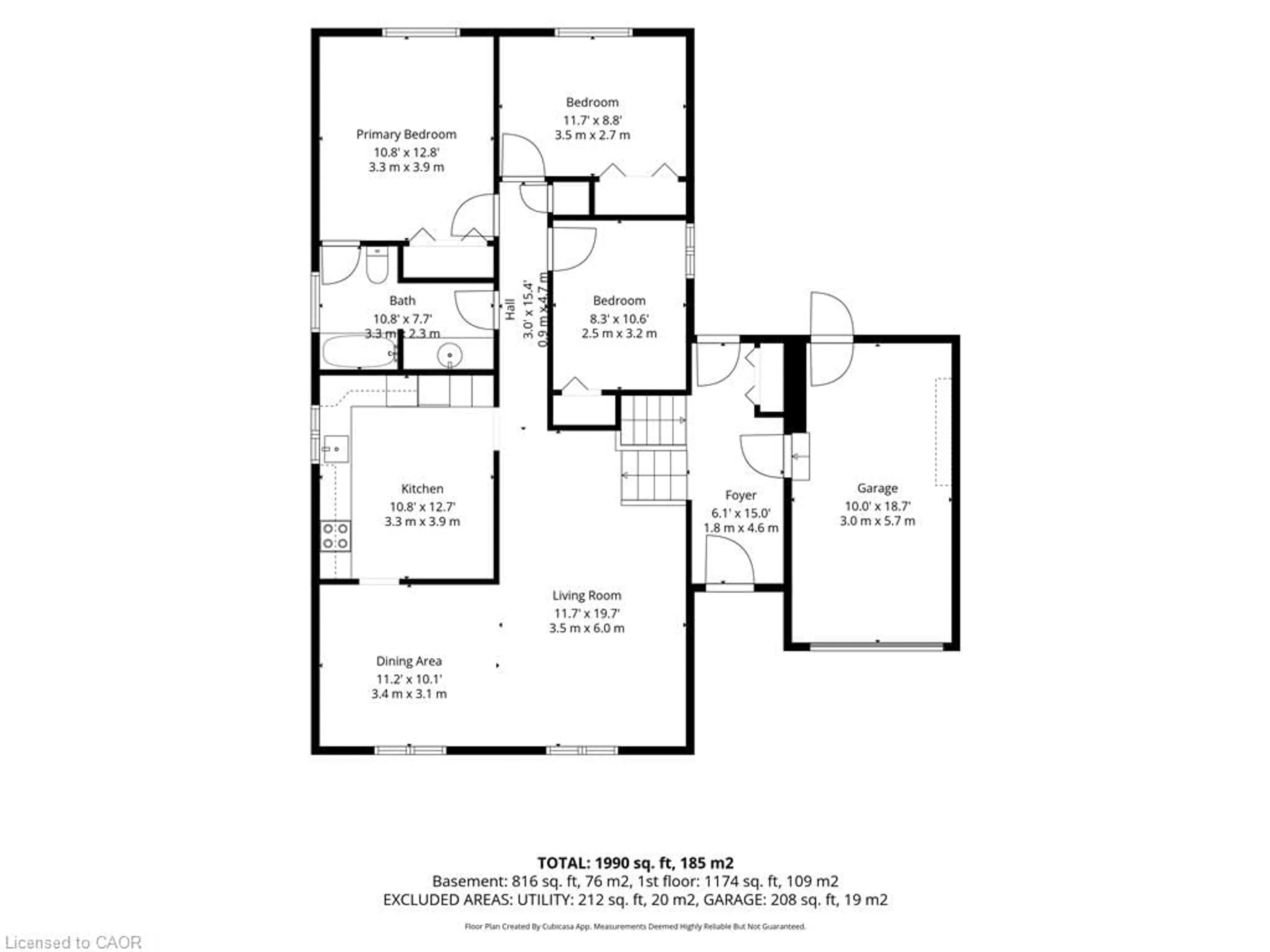 Floor plan for 23 Churchill Cir, Simcoe Ontario N3Y 4Z4