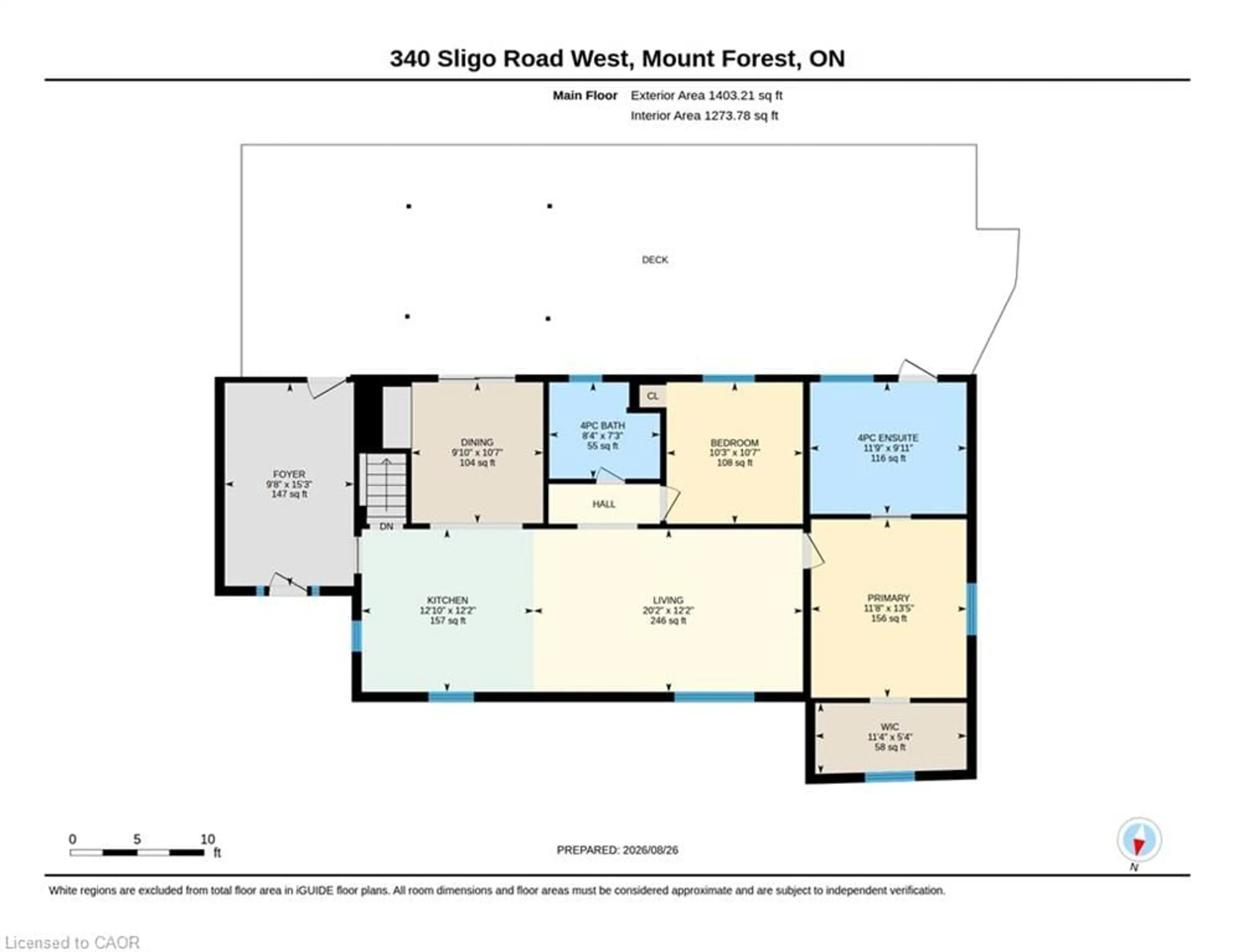 Floor plan for 340 Sligo Rd, Mount Forest Ontario N0G 2L1