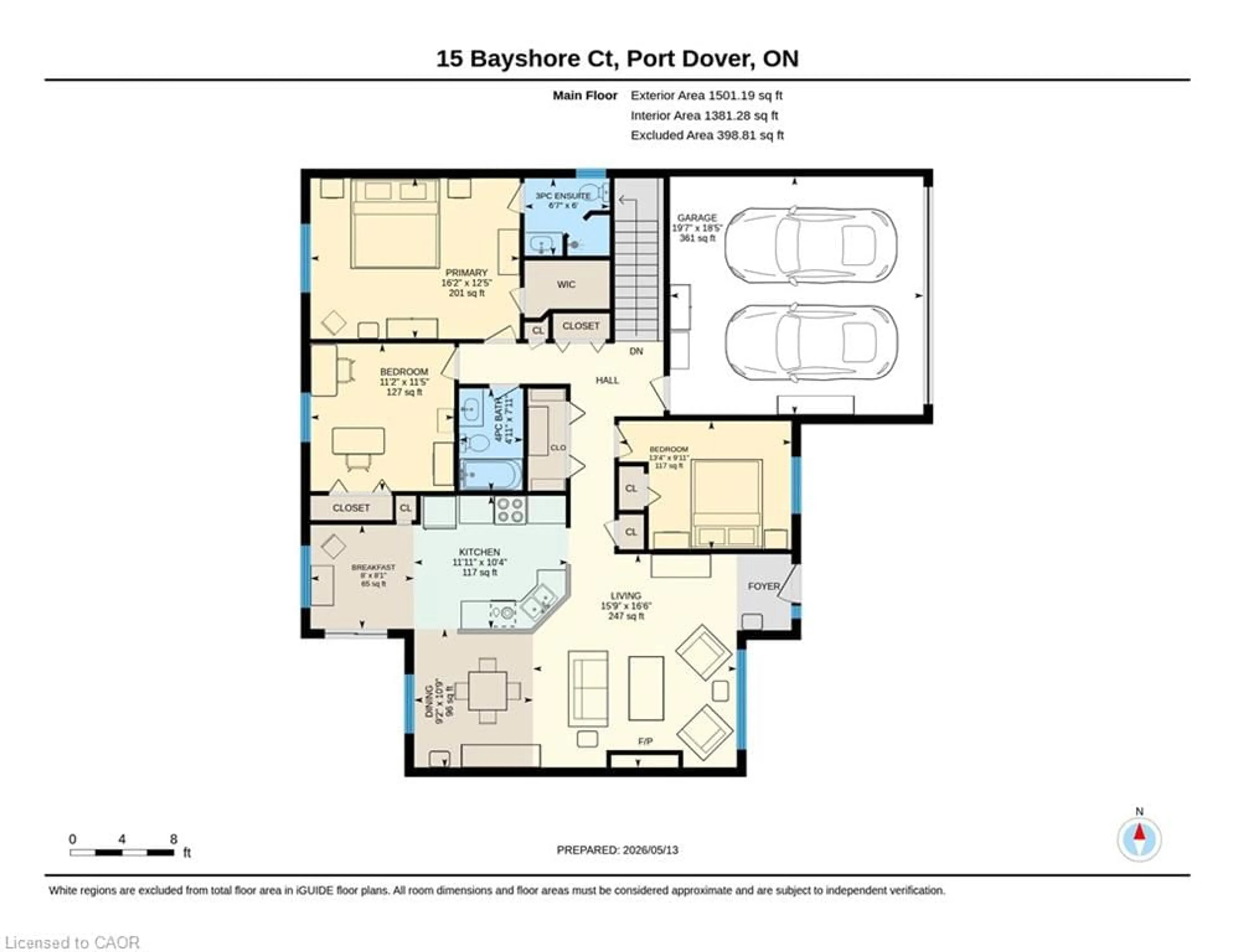 Floor plan for 15 Bayshore Crt, Port Dover Ontario N0A 1N7
