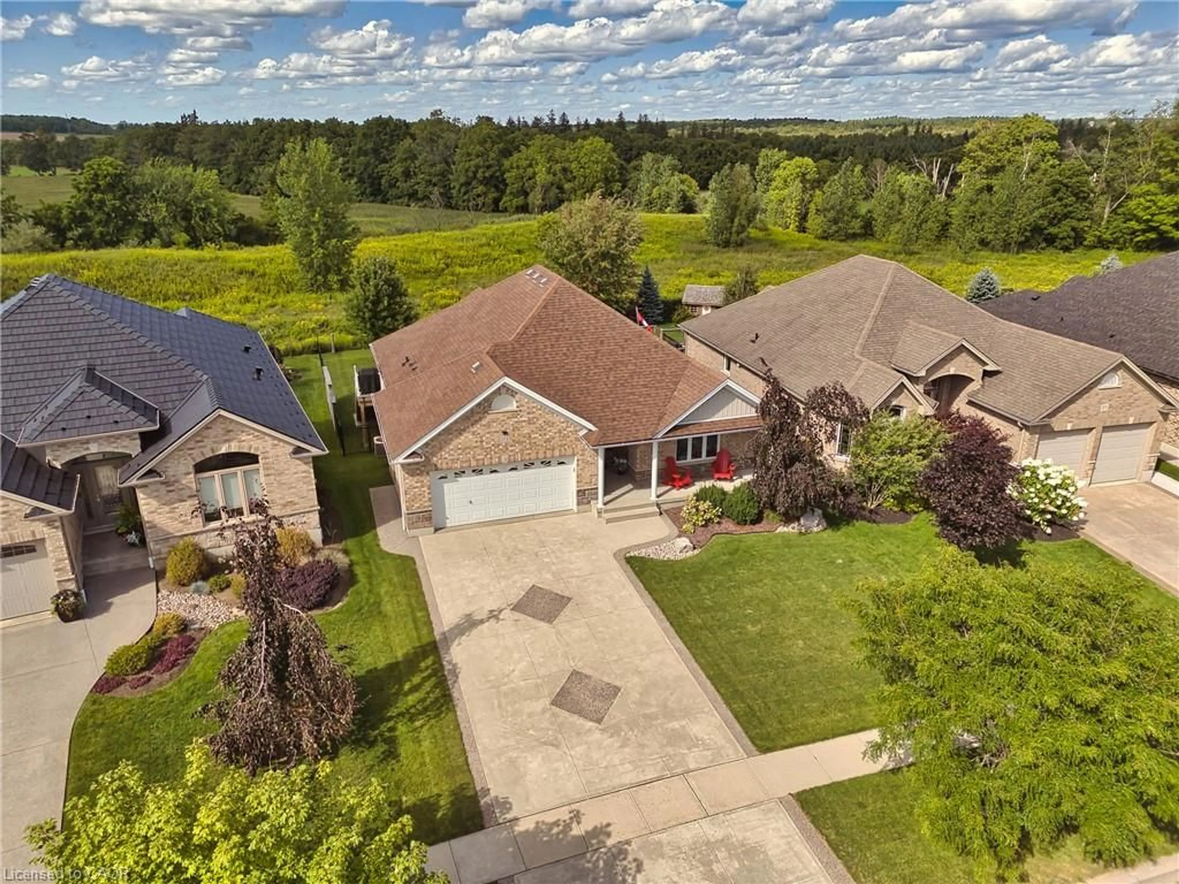 A pic from outside/outdoor area/front of a property/back of a property/a pic from drone, water/lake/river/ocean view for 171 Hostetler Rd, New Hamburg Ontario N3A 0B2
