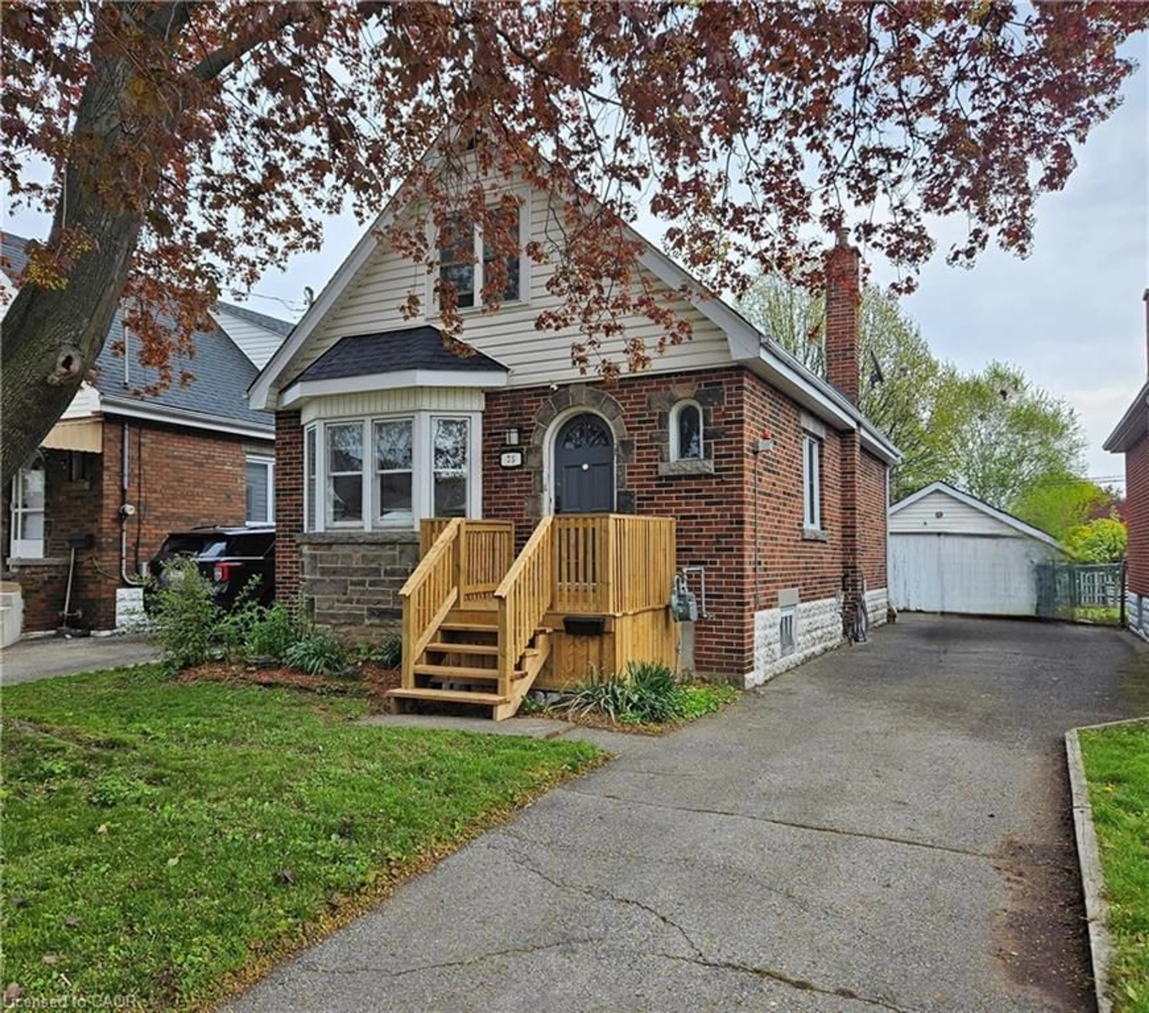 Home with brick exterior material, street for 75 Barons Ave, Hamilton Ontario L8K 2Y4