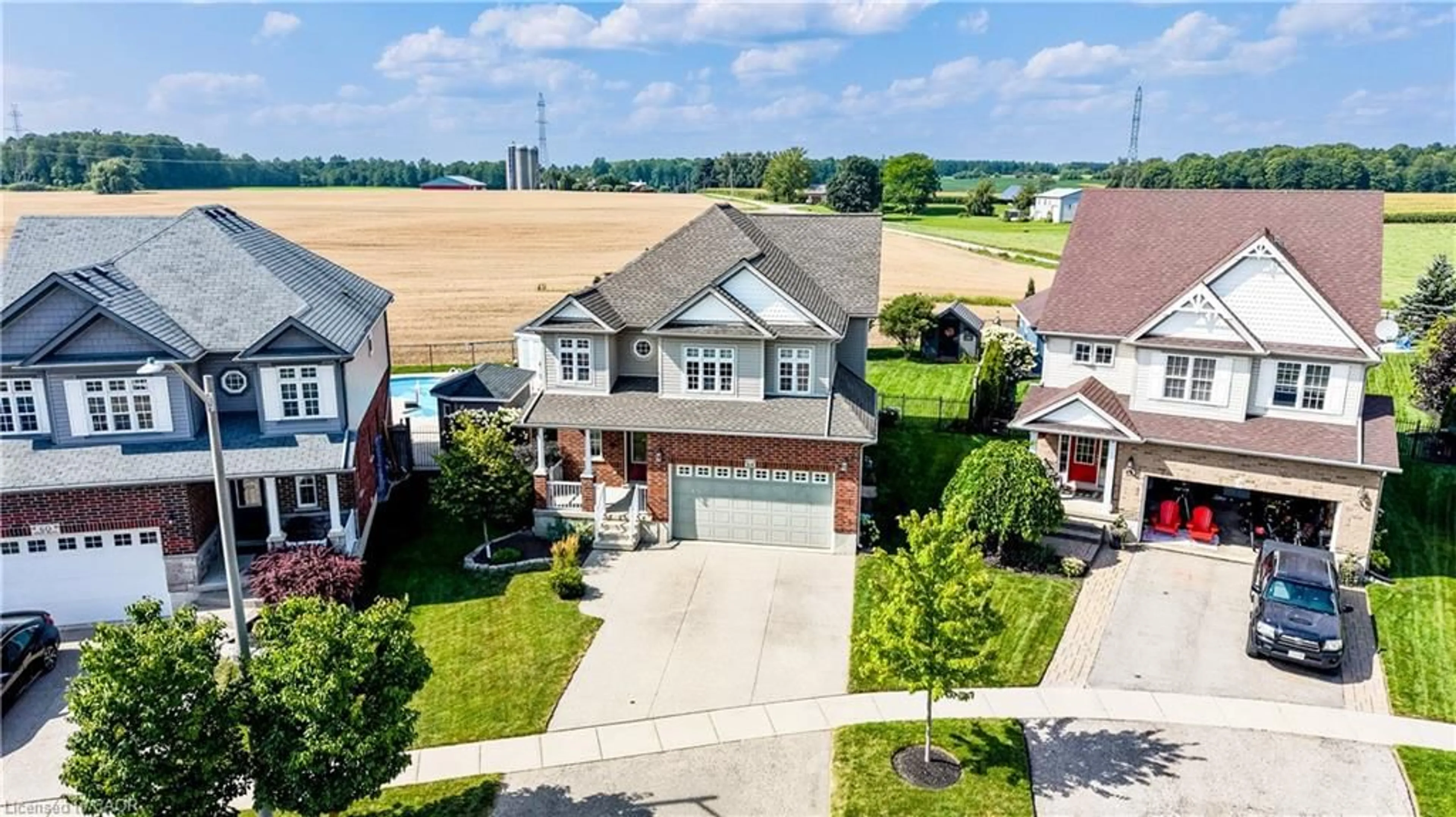 A pic from outside/outdoor area/front of a property/back of a property/a pic from drone, street for 64 Kropf Dr, Baden Ontario N3A 4S3