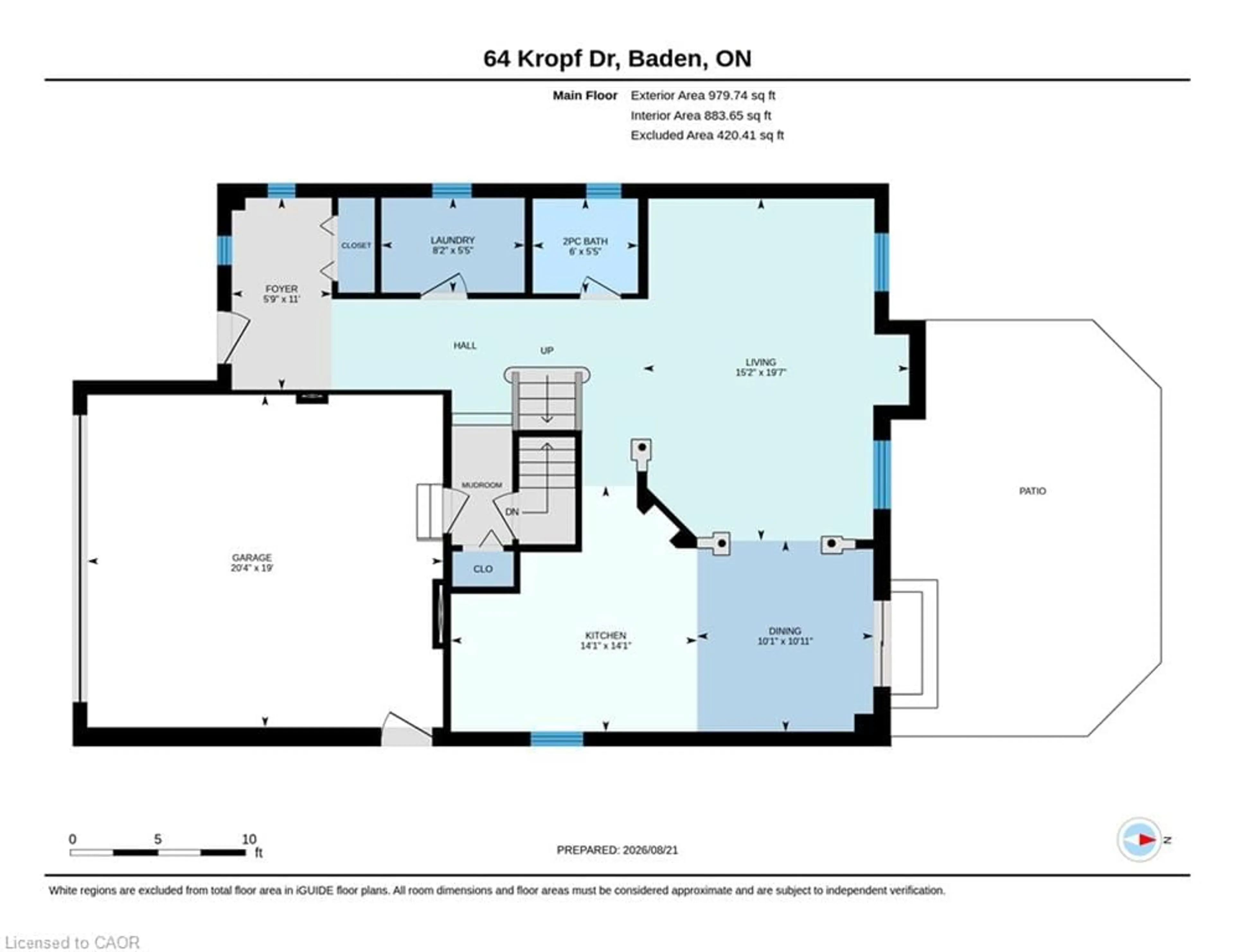 Floor plan for 64 Kropf Dr, Baden Ontario N3A 4S3