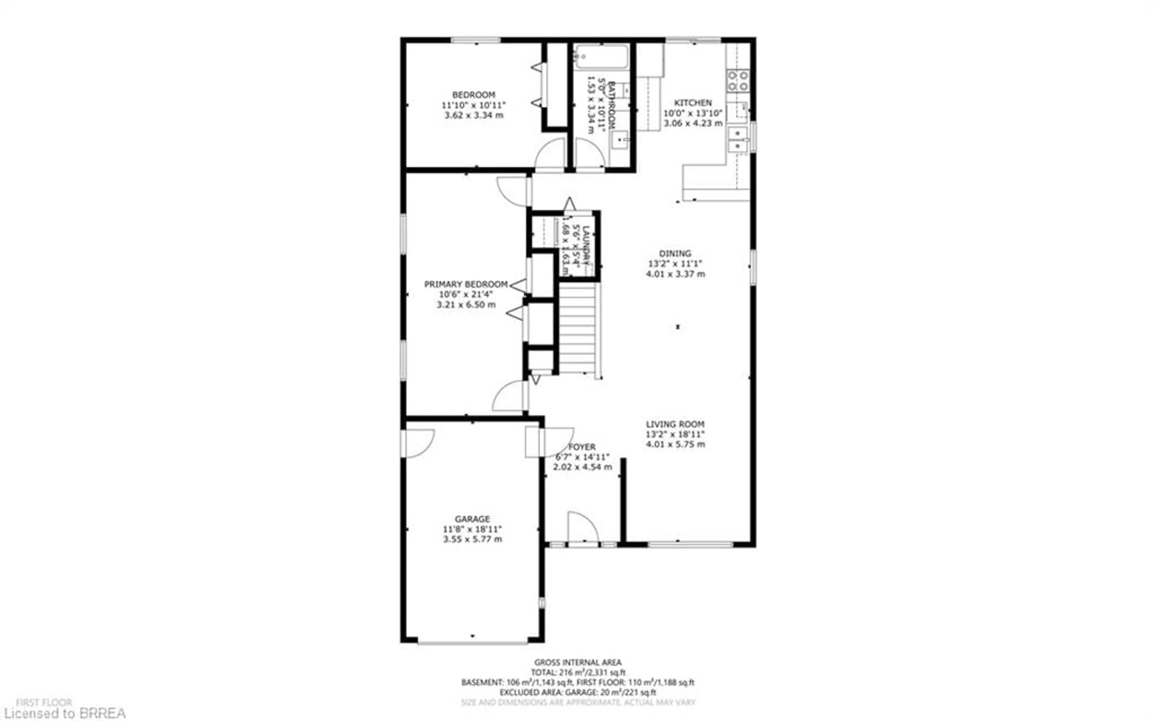 Floor plan for 15 Landon Ave, Simcoe Ontario N3Y 5J8