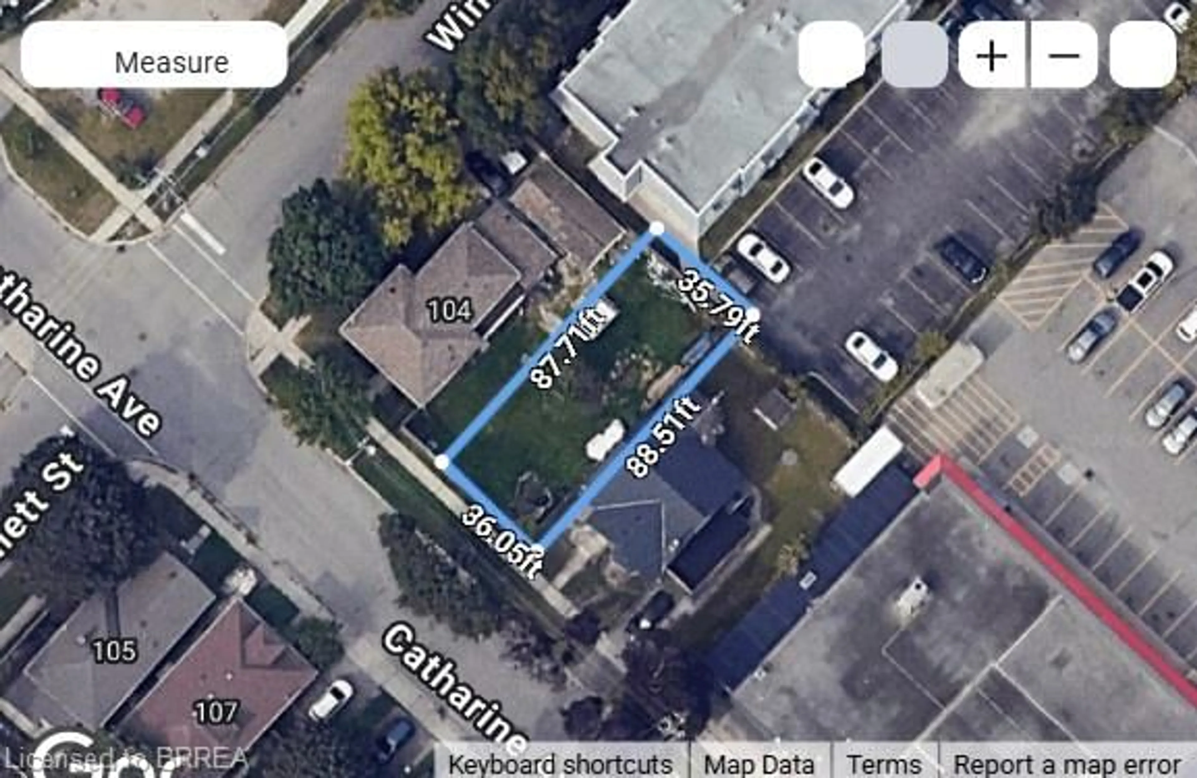 A pic from outside/outdoor area/front of a property/back of a property/a pic from drone, street for 106 Catharine Ave, Brantford Ontario N3T 1X9