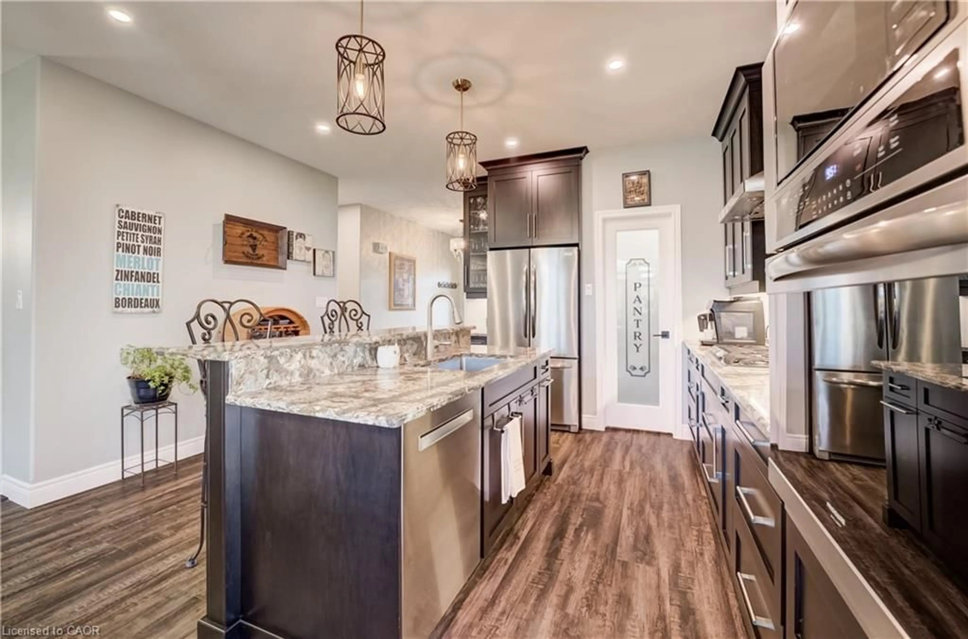 Open concept kitchen, ceramic/tile floor for 23 Winchester Cres, Listowel Ontario N4W 0J8