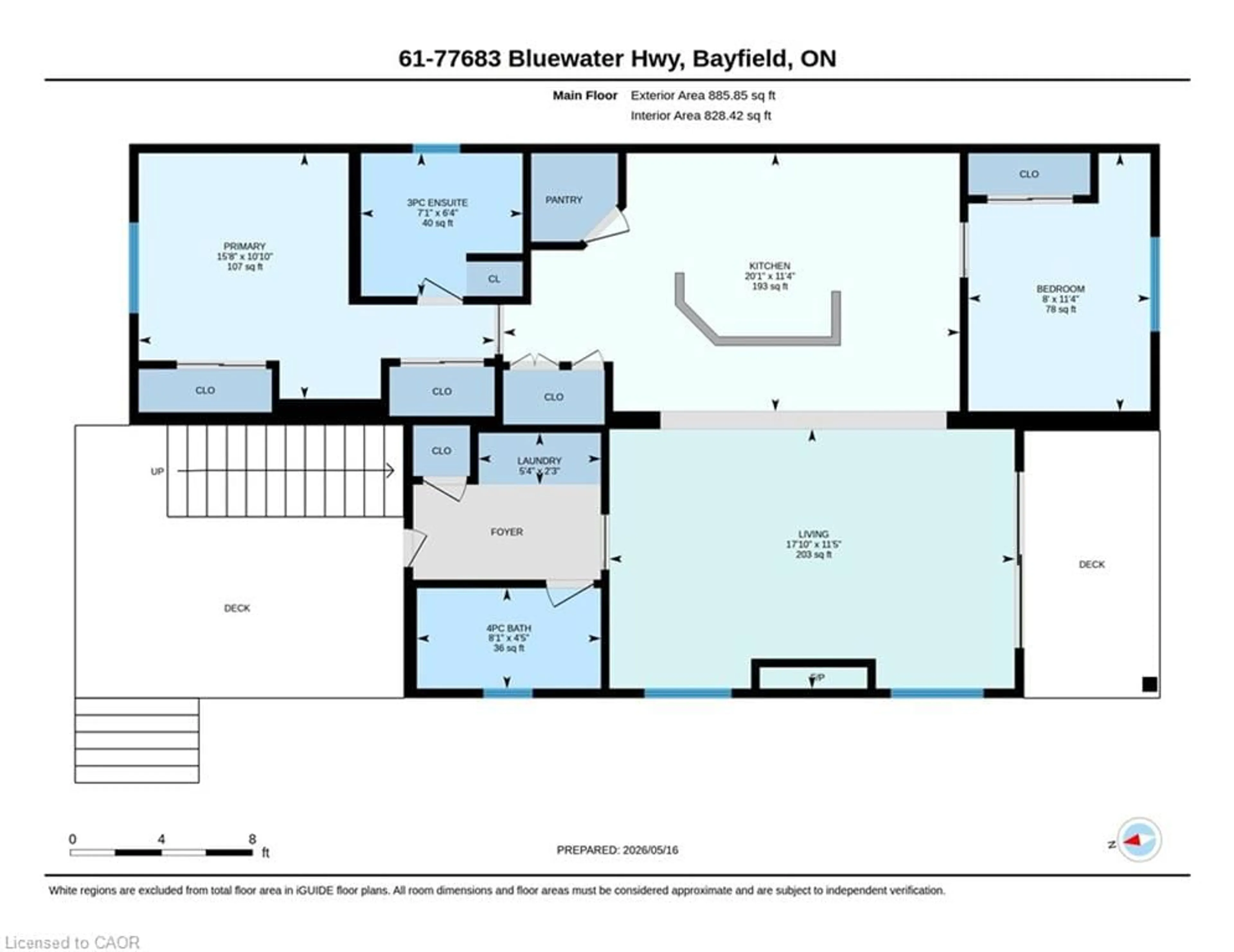 Floor plan for 77683 Bluewater Hwy #61, Bayfield Ontario N0M 1G0