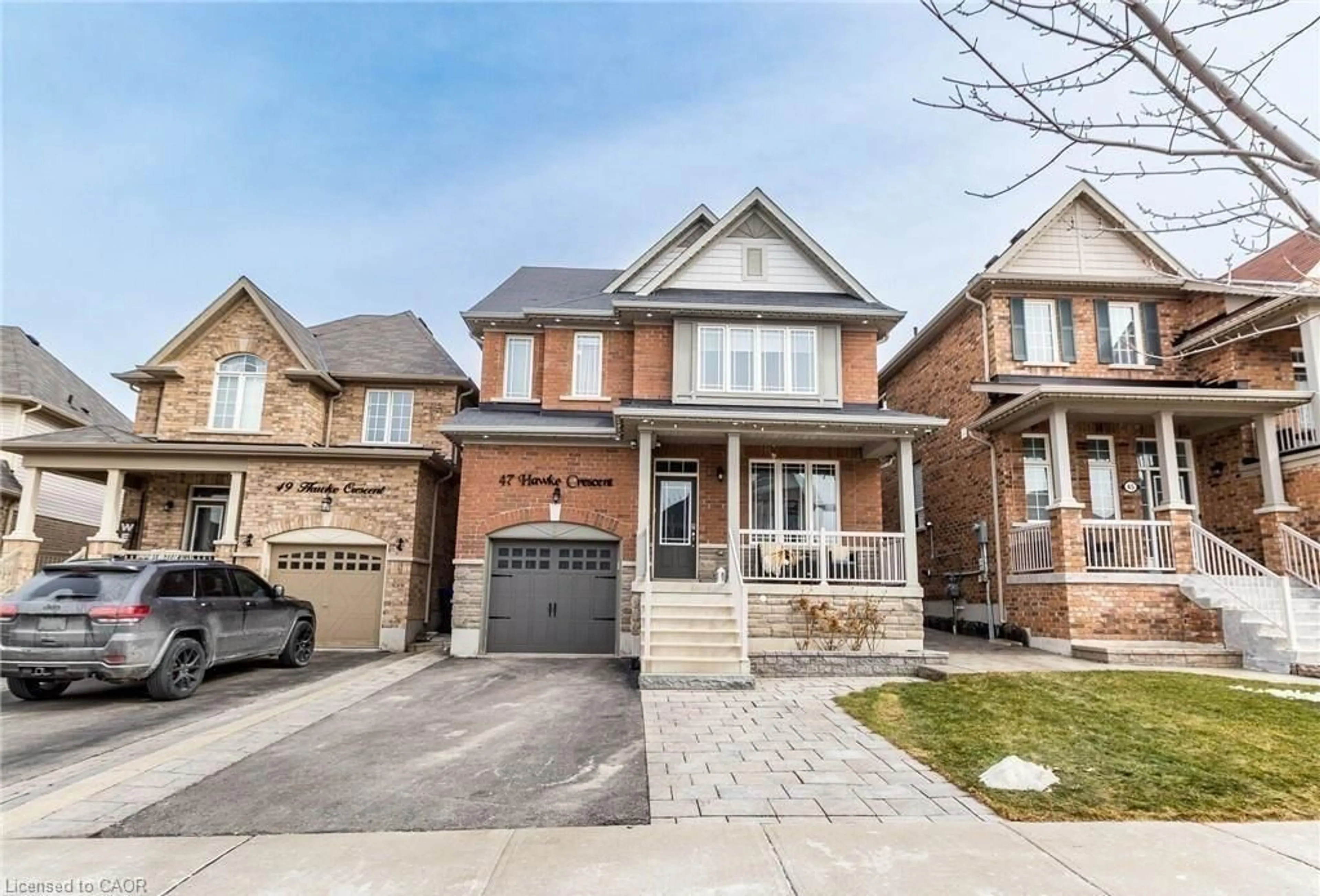 Home with brick exterior material, street for 47 Hawke Cres, New Tecumseth Ontario L0G 1W0