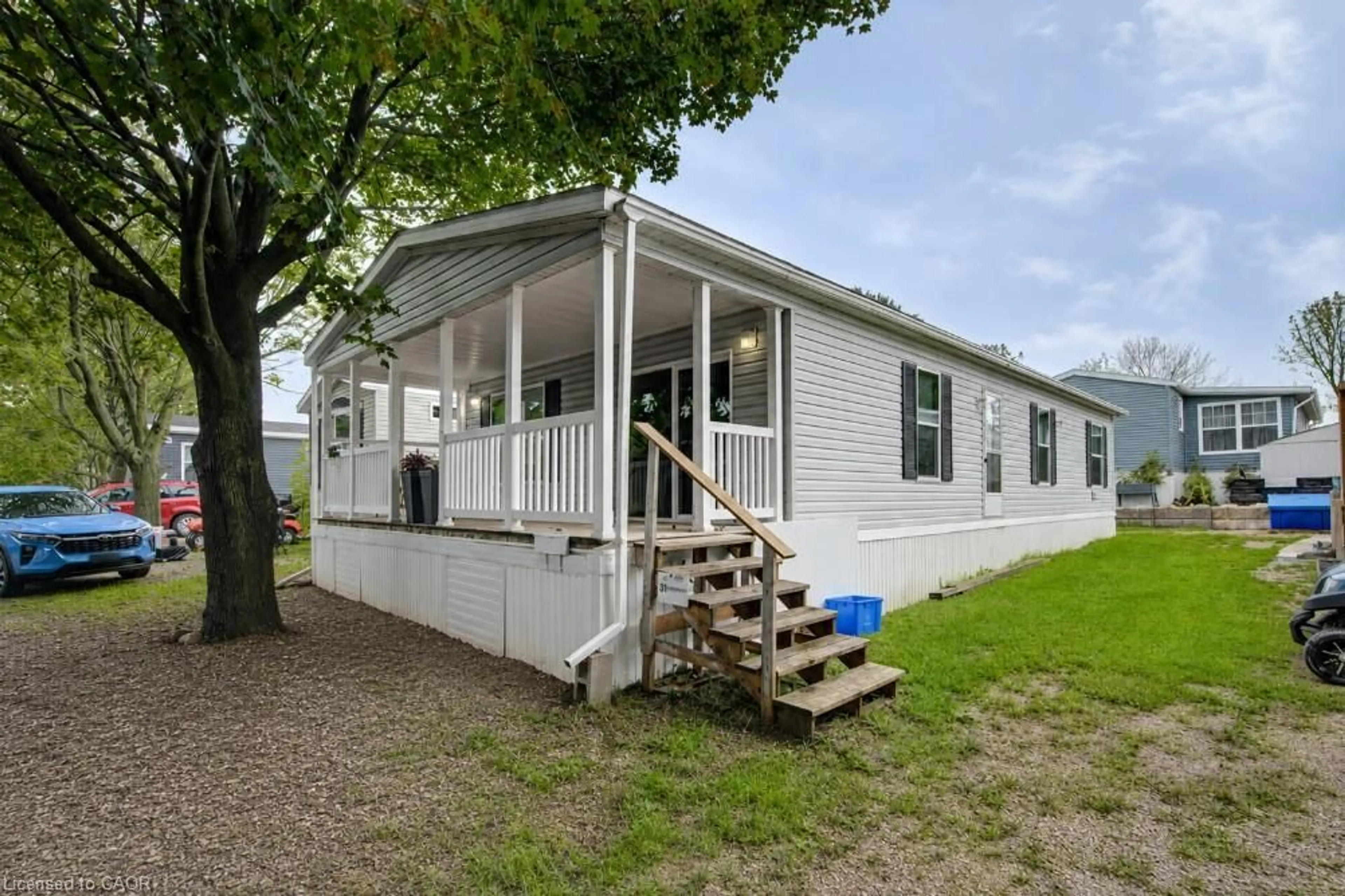 Home with vinyl exterior material, unknown for 99 Fourth Concession Rd #431, Burford Ontario N0E 1A0