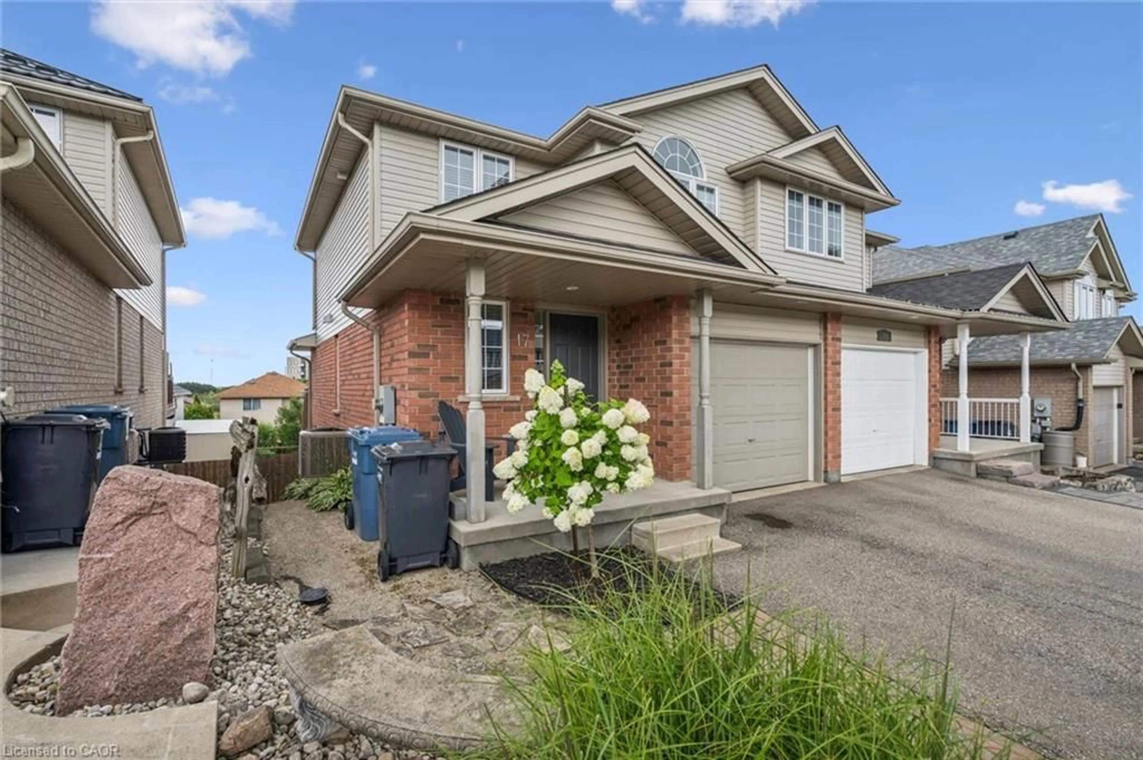 Home with brick exterior material, street for 17 Davison Dr, Guelph Ontario N1E 0C1