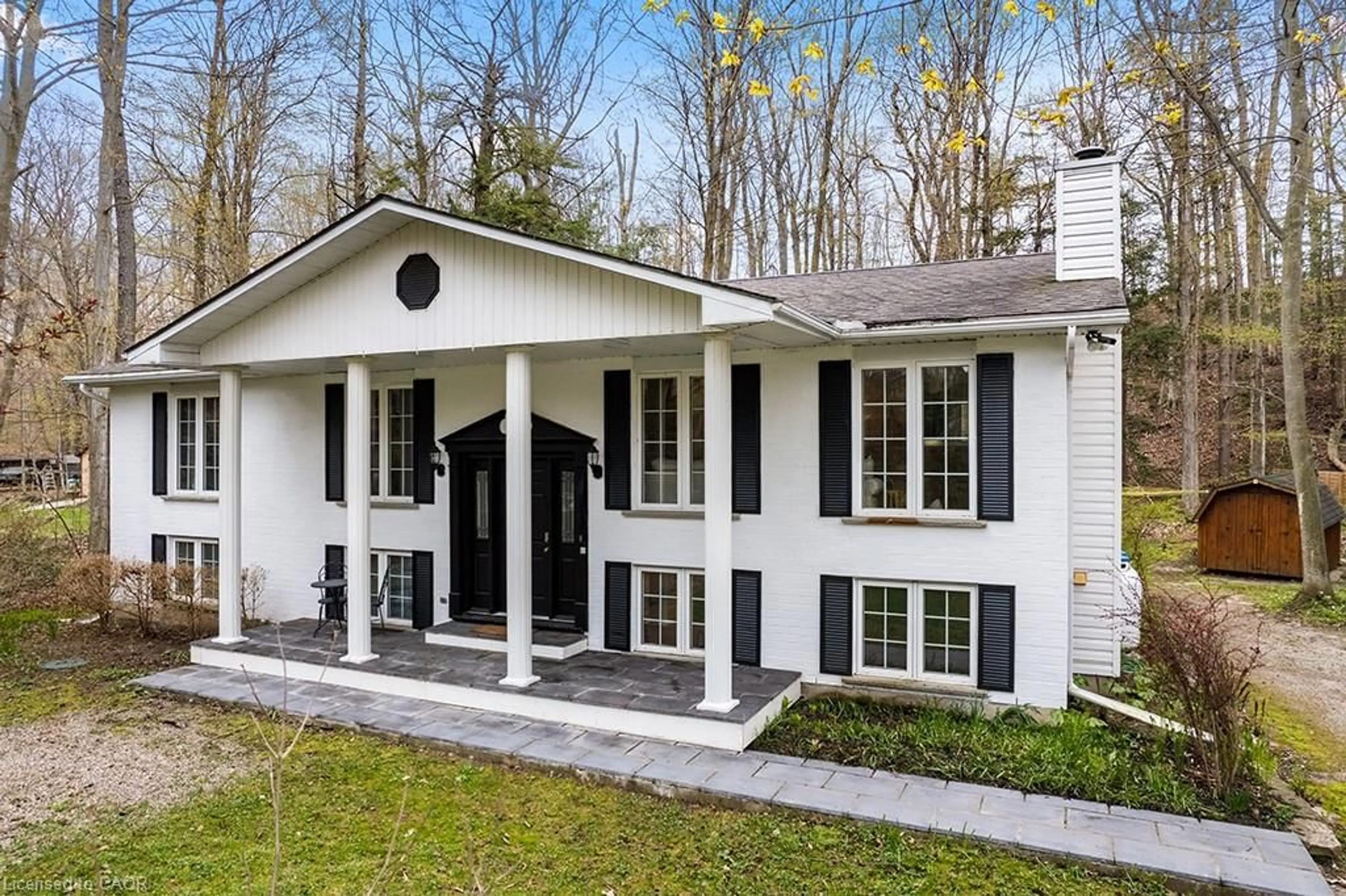 Home with vinyl exterior material, street for 46 Blairs Trail, Huron-Kinloss Ontario N2Z 0B3