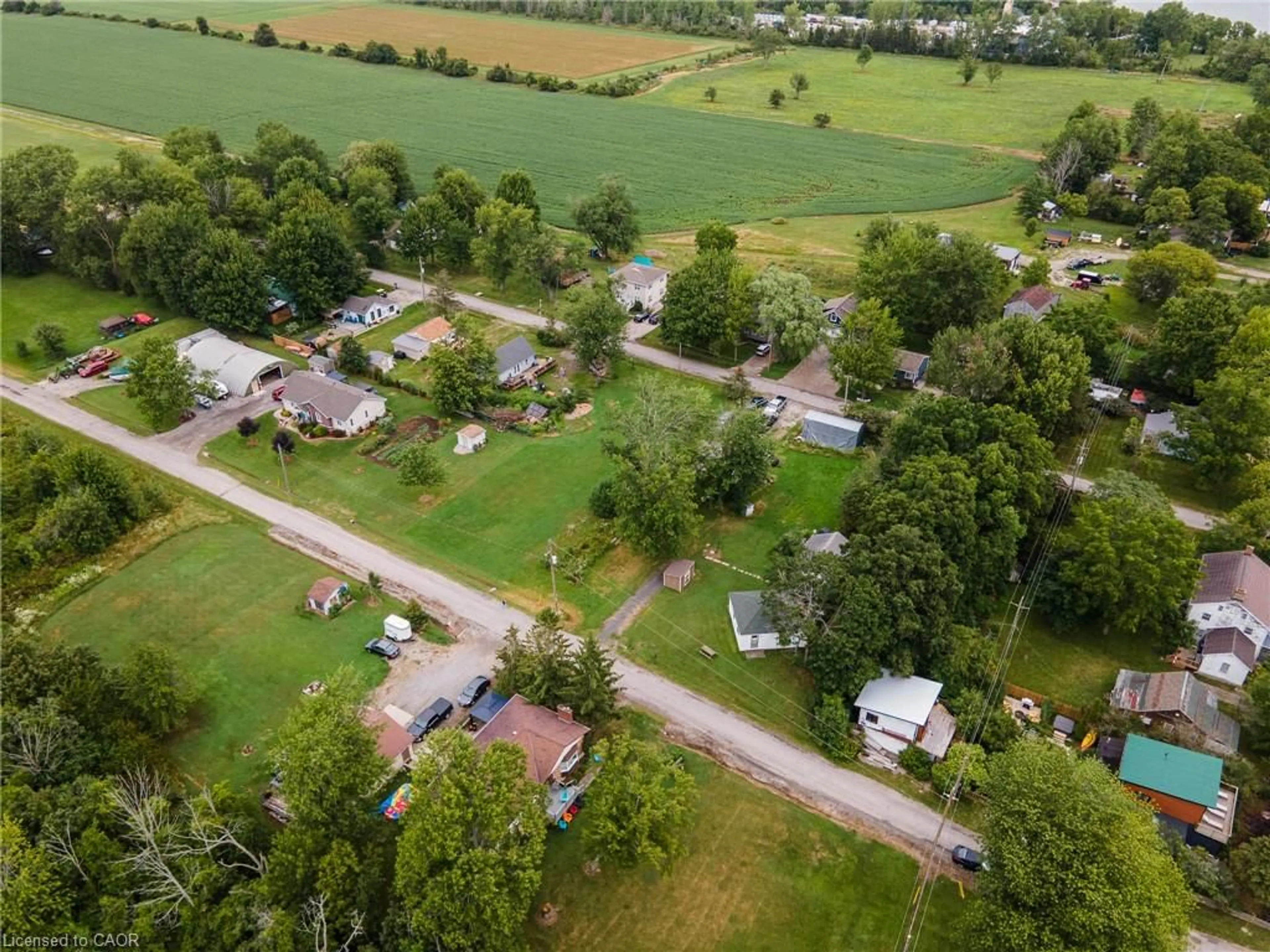 A pic from outside/outdoor area/front of a property/back of a property/a pic from drone, street for 12 Canada Rd, Dunnville Ontario N0A 1K0