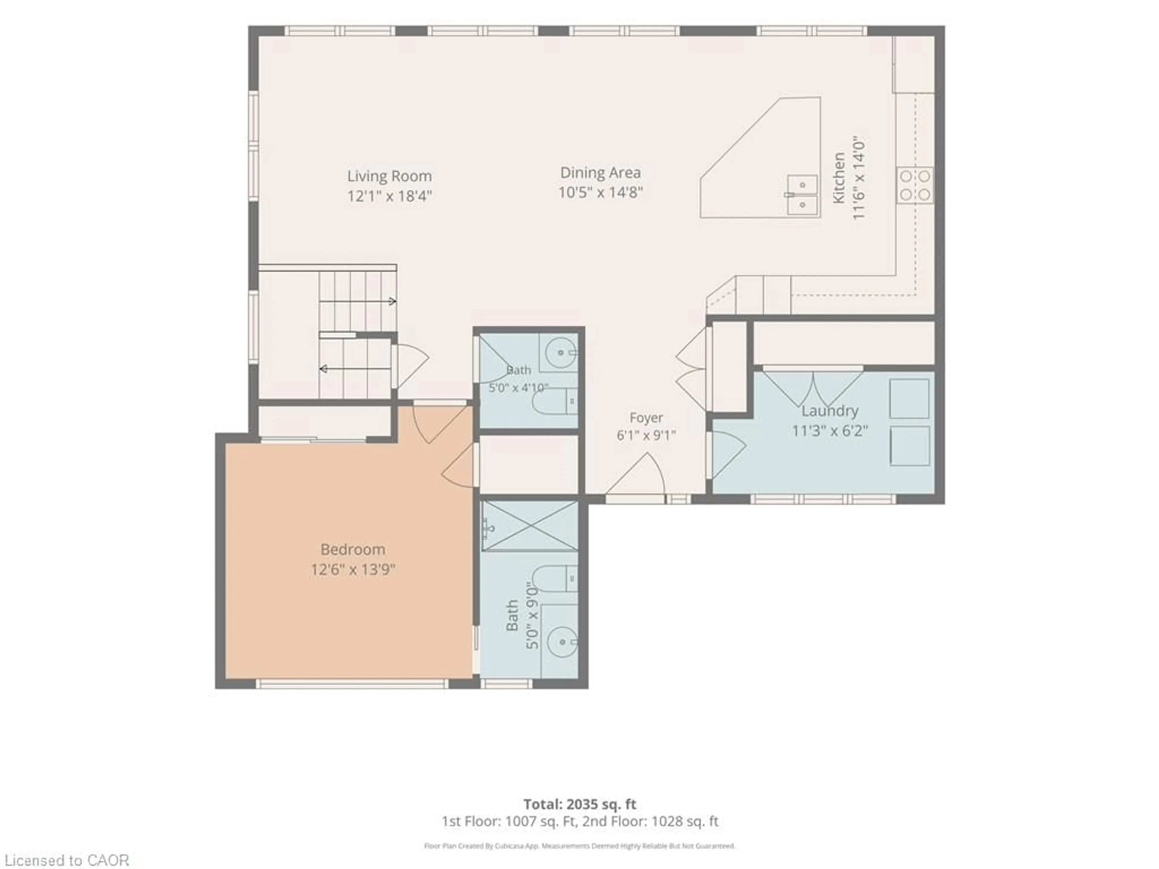 Floor plan for 522 Ryerse Blvd, Simcoe Ontario N3Y 4K2