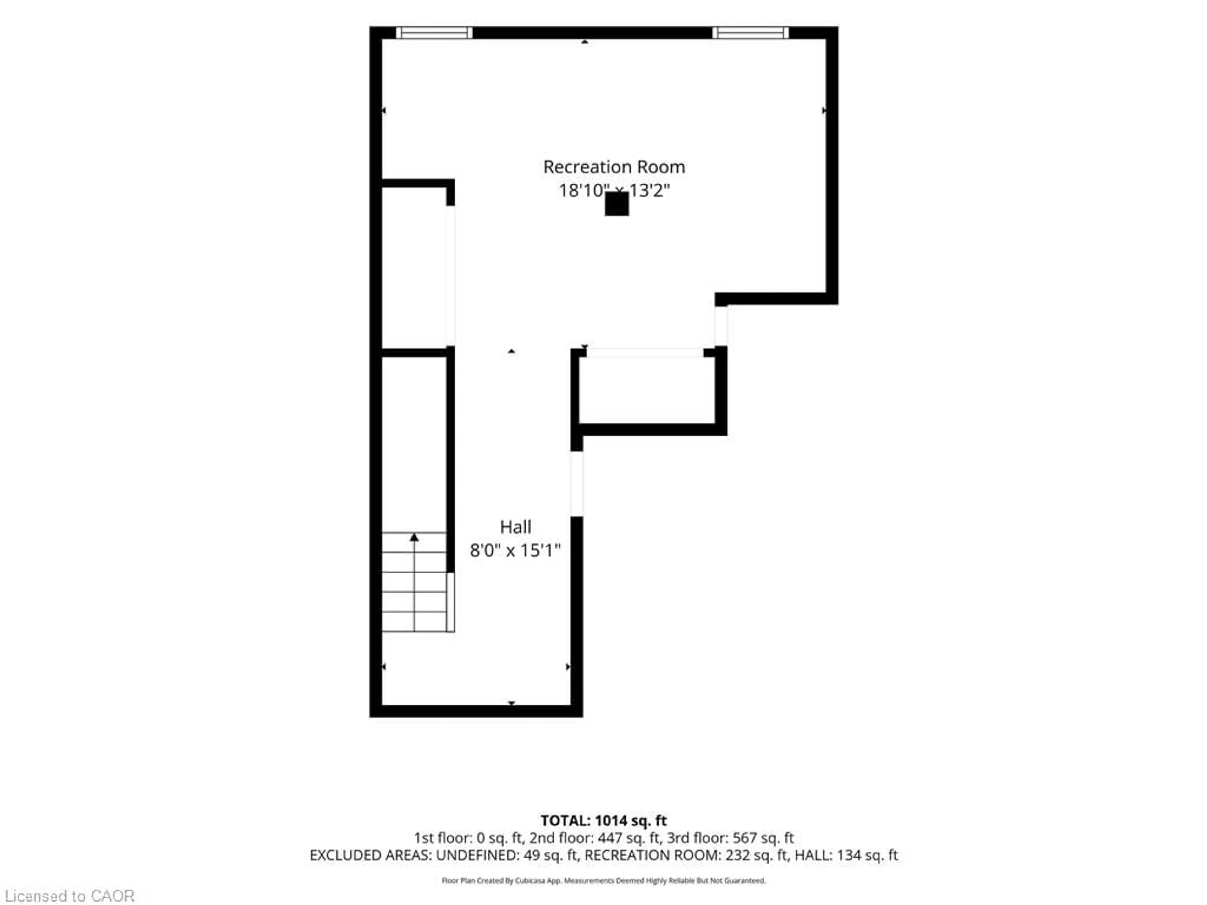 Floor plan for 899 Stone Church Rd #1, Hamilton Ontario L8W 1B2