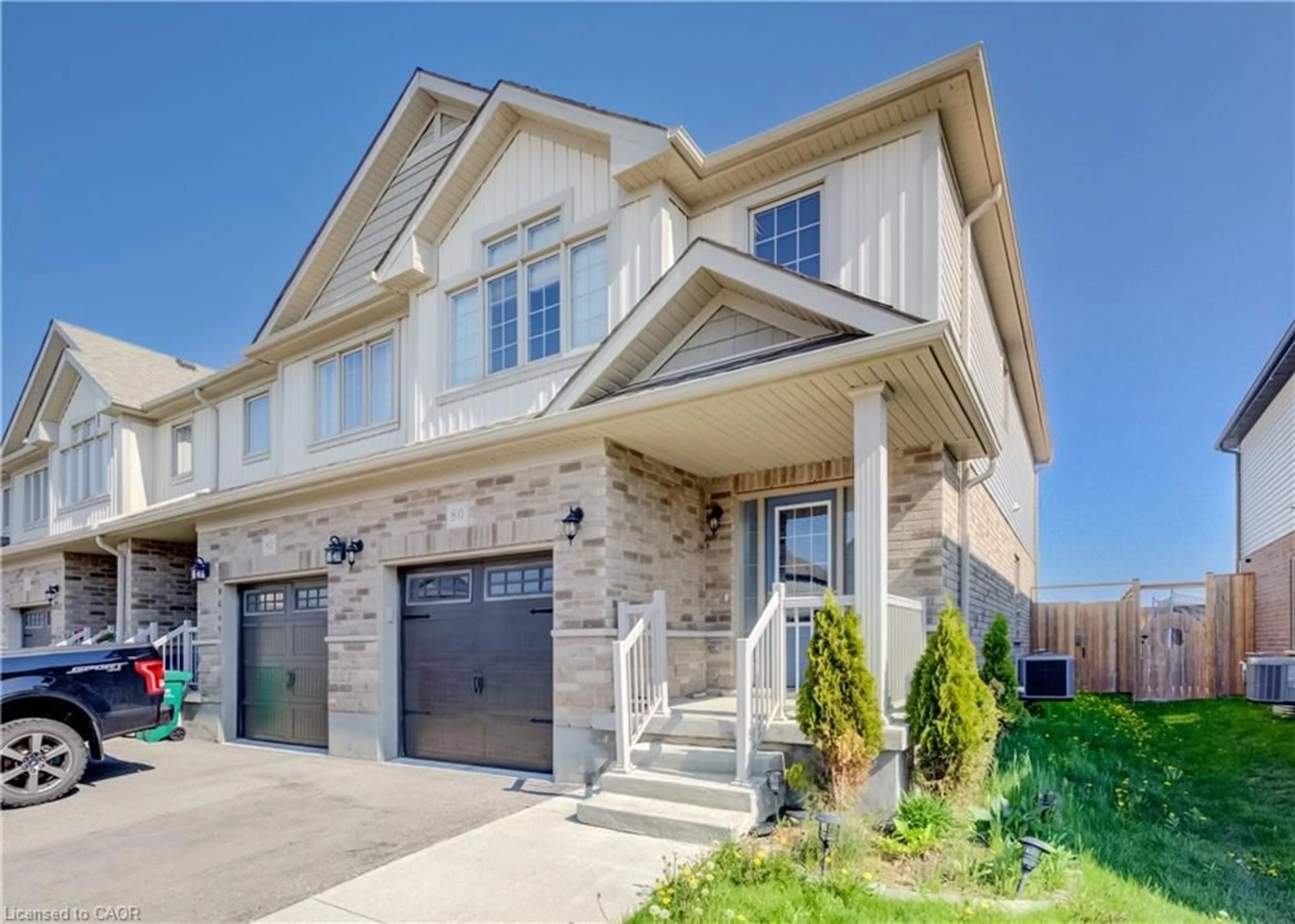 Home with brick exterior material, street for 80 Miranda Path, Elmira Ontario N3B 1N3