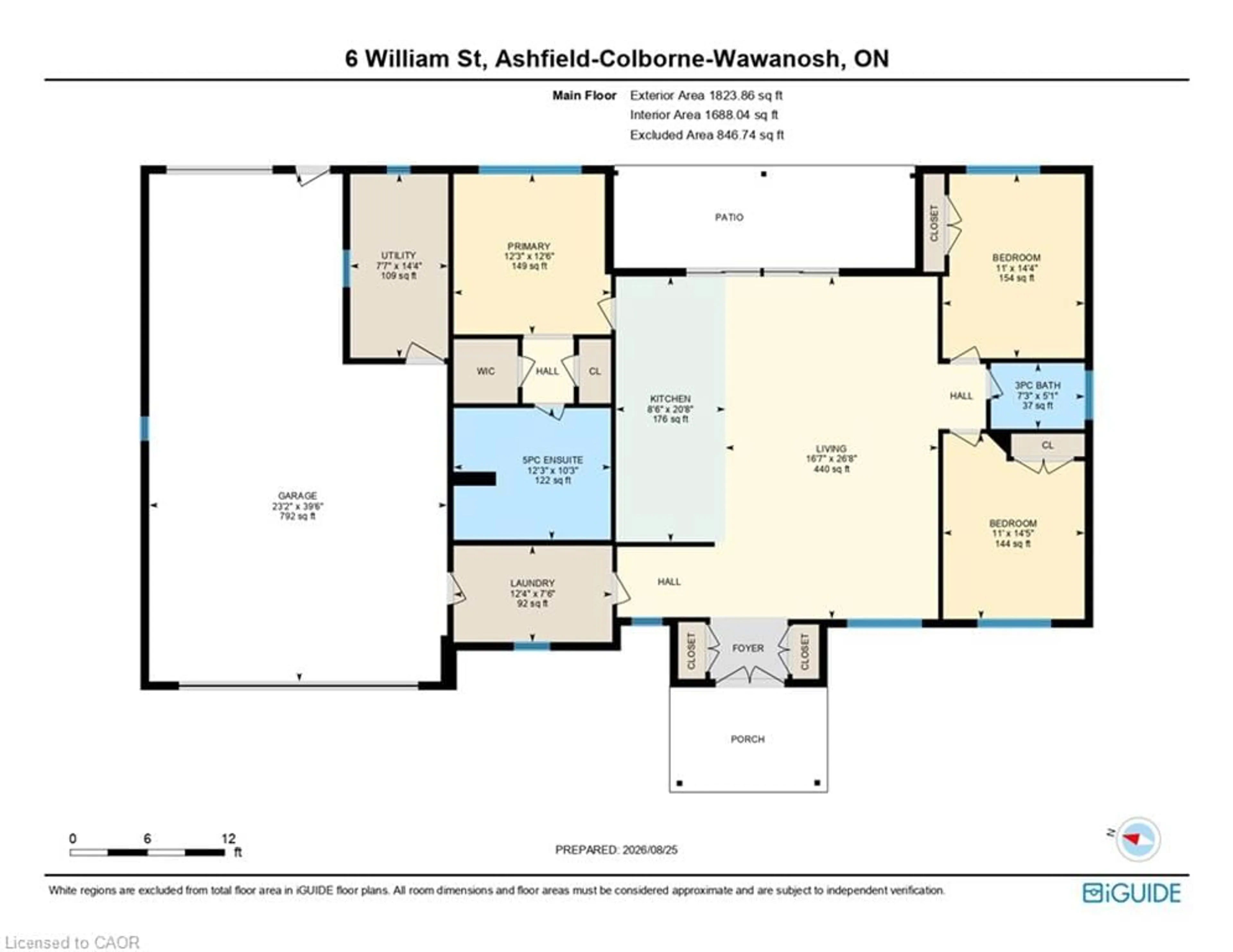Floor plan for 6 William St, Port Albert Ontario N7A 3X9