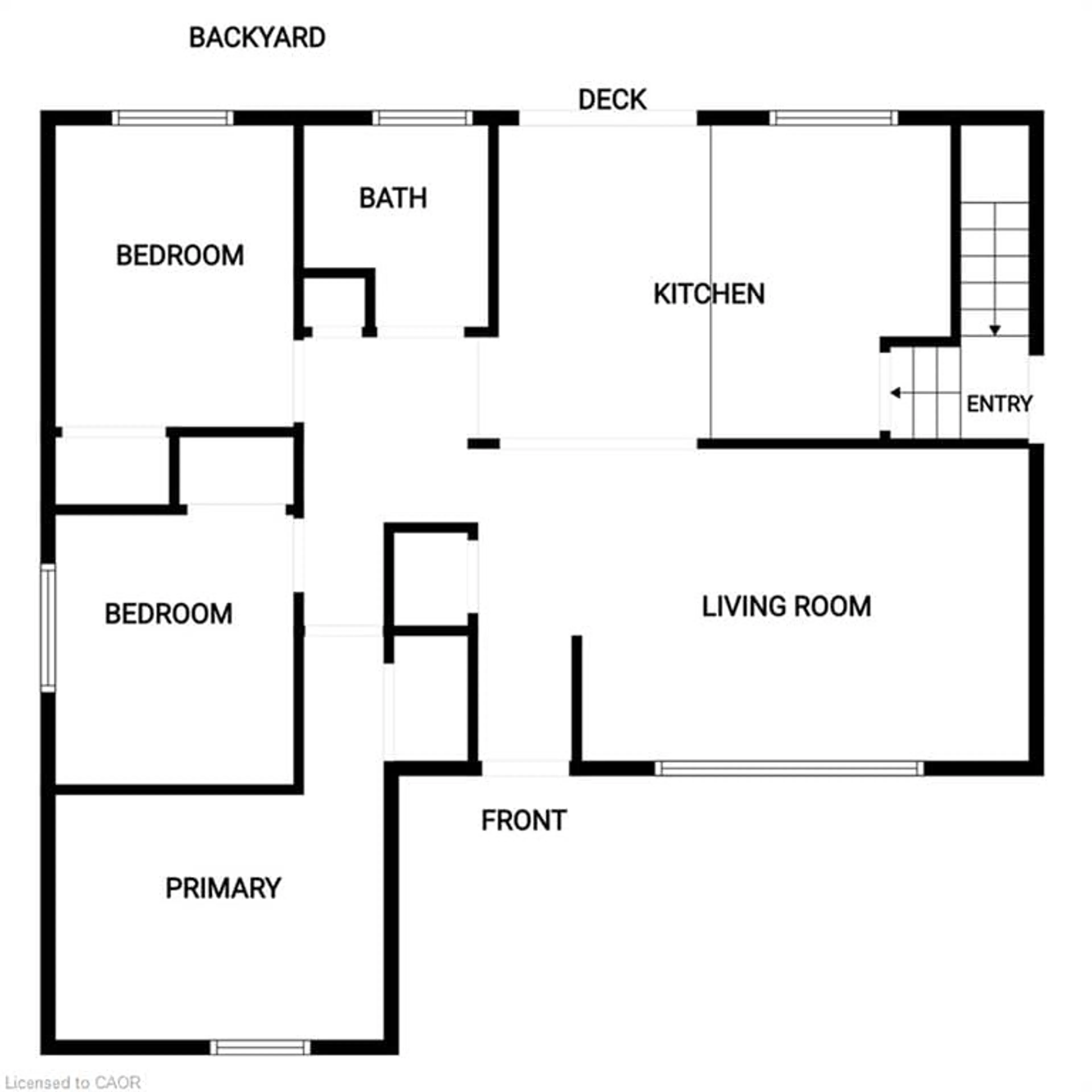 Floor plan for 98 Kennedy Ave, Hamilton Ontario L9B 1C7