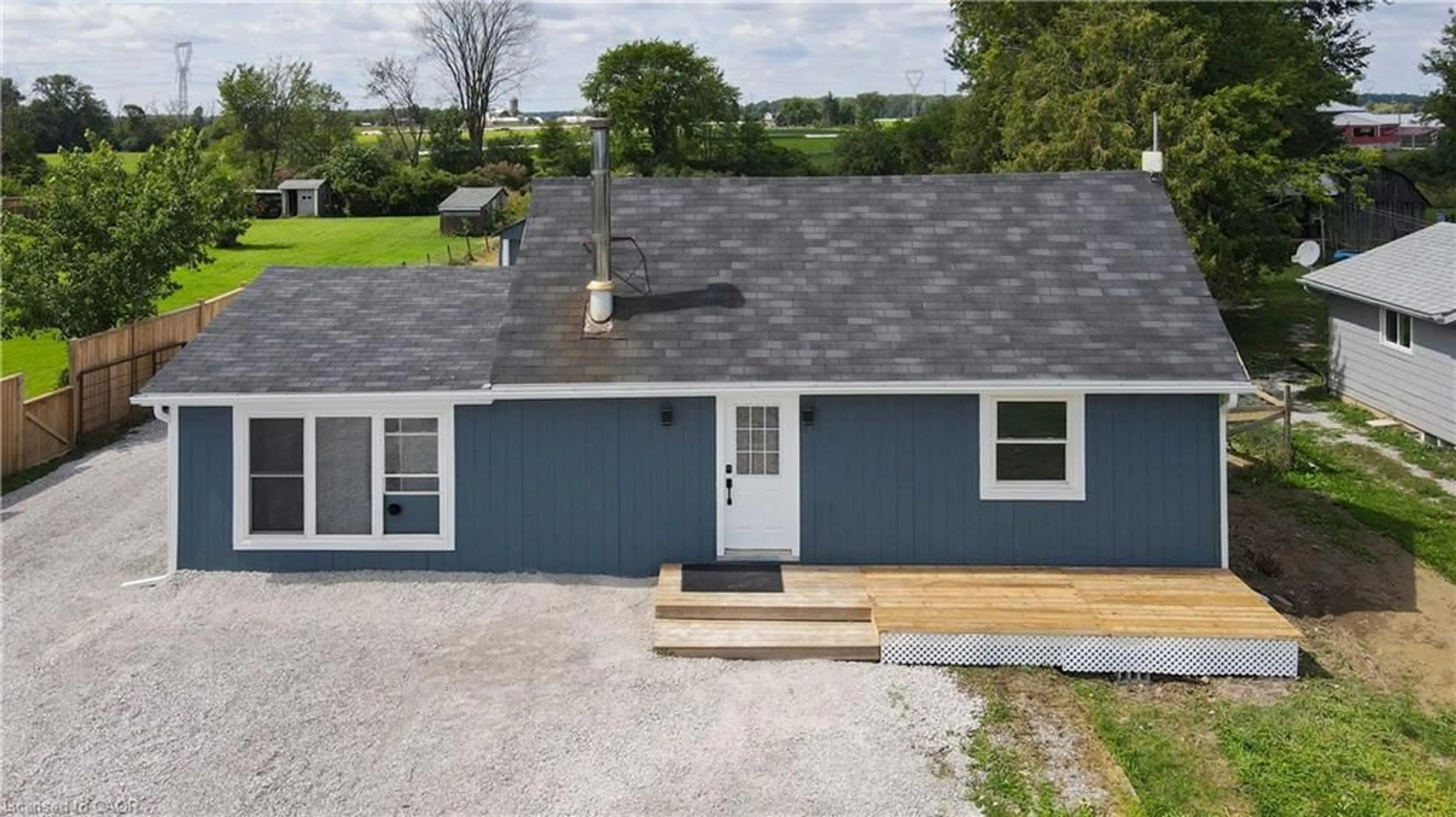 A pic from outside/outdoor area/front of a property/back of a property/a pic from drone, street for 3689 #6 Hwy, Hagersville Ontario N0A 1H0