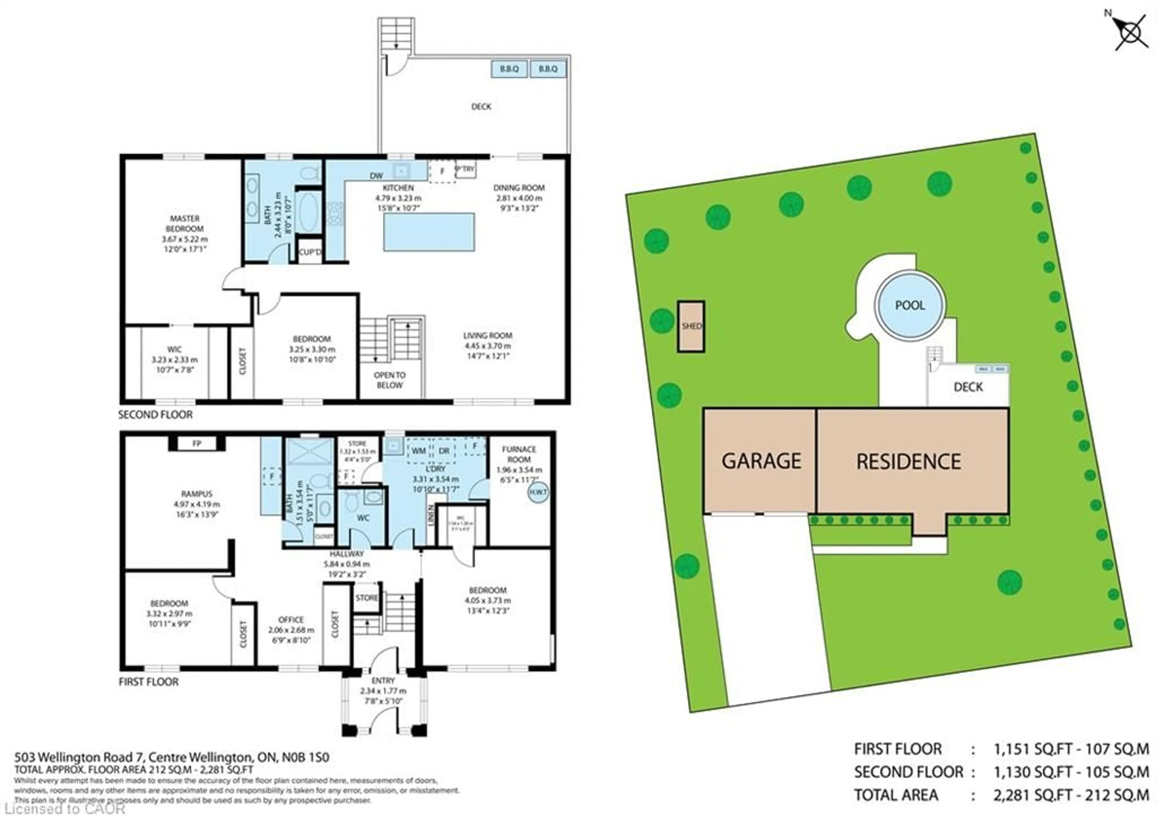 Floor plan for 503 Wellington Road 7, Elora Ontario N0B 1S0
