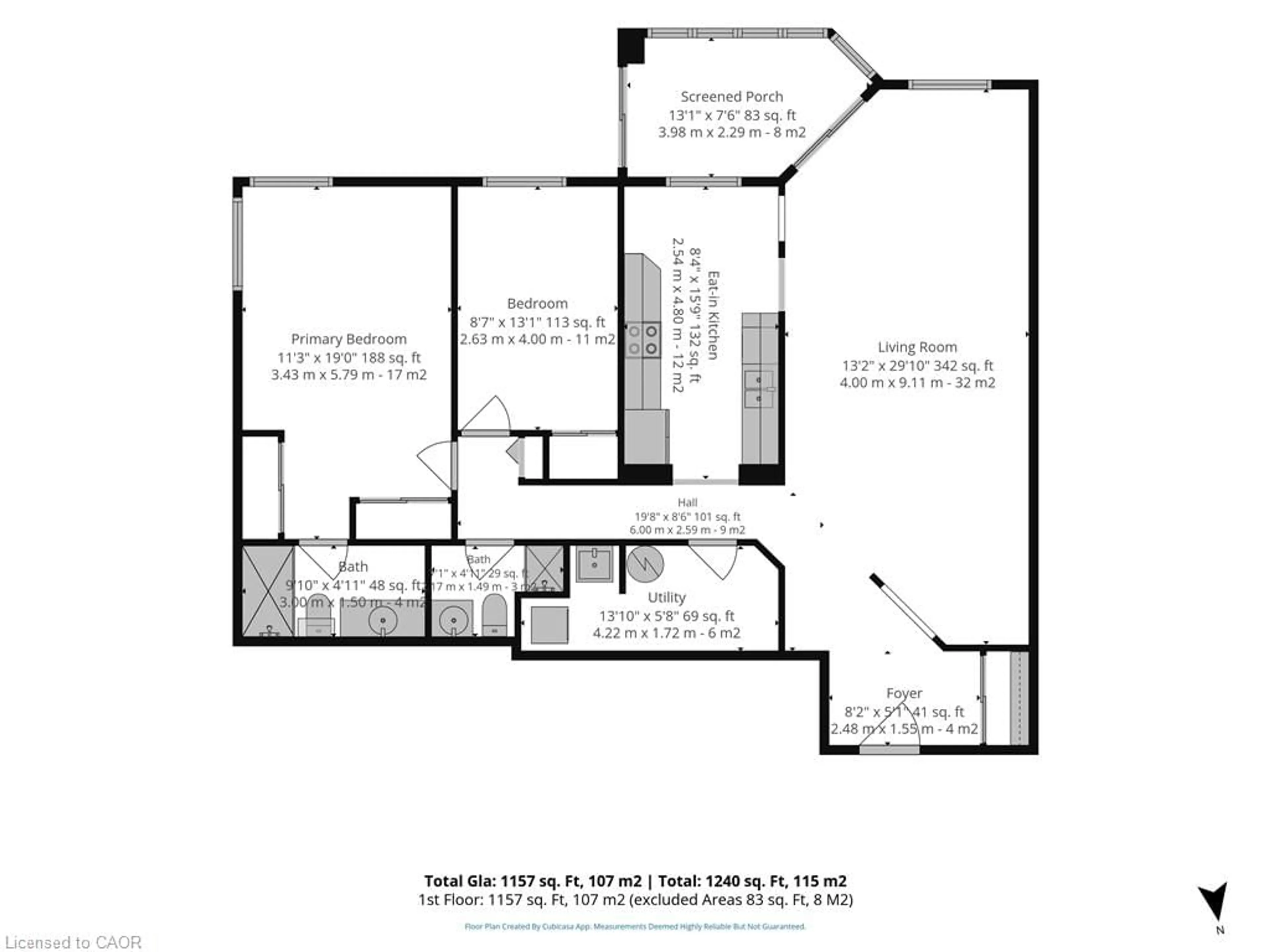 Floor plan for 11 Mill Pond Crt #506, Simcoe Ontario N3Y 5J5
