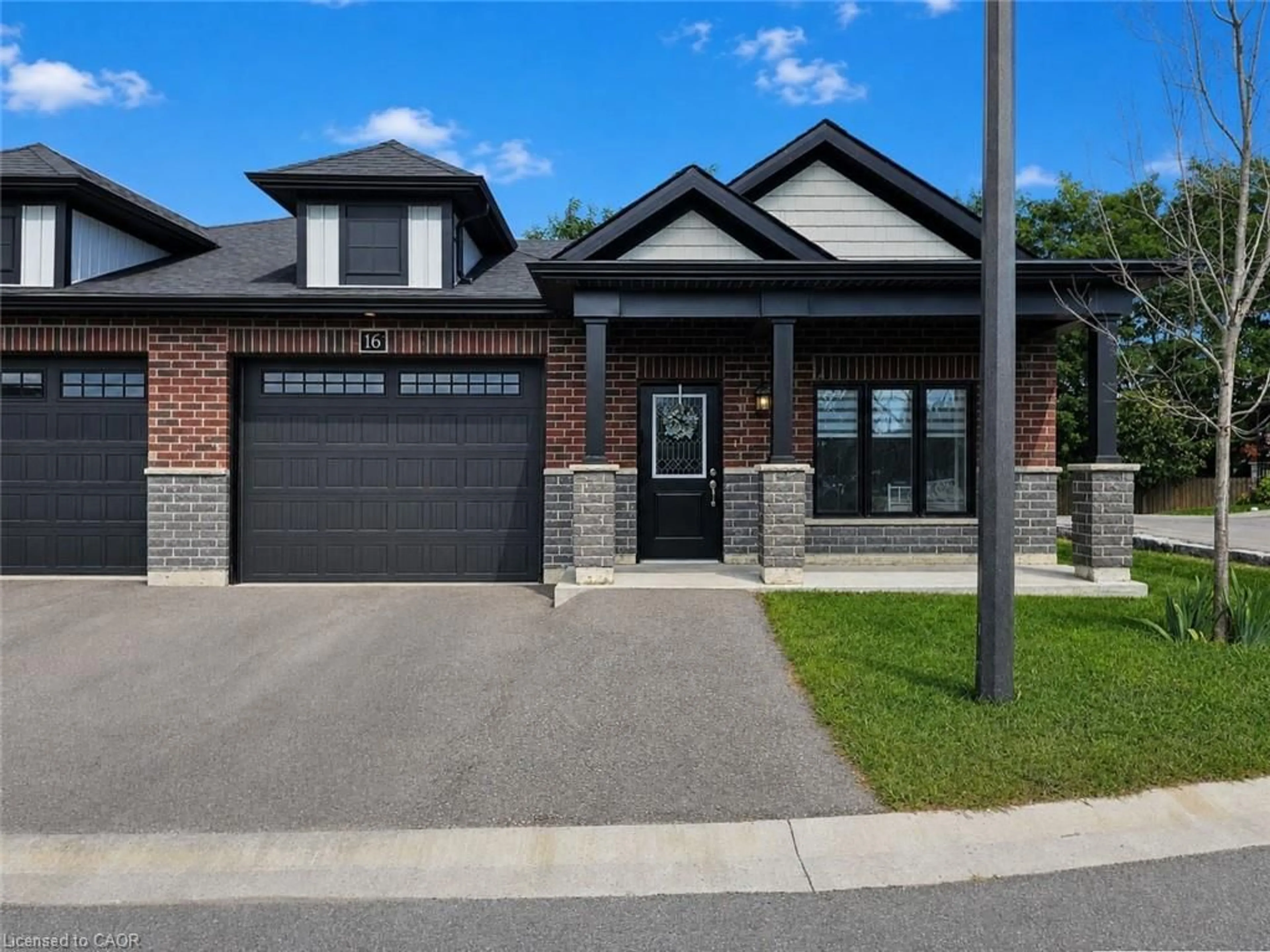Home with brick exterior material, street for 16 Brookfield Lane, Simcoe Ontario N3Y 0E8