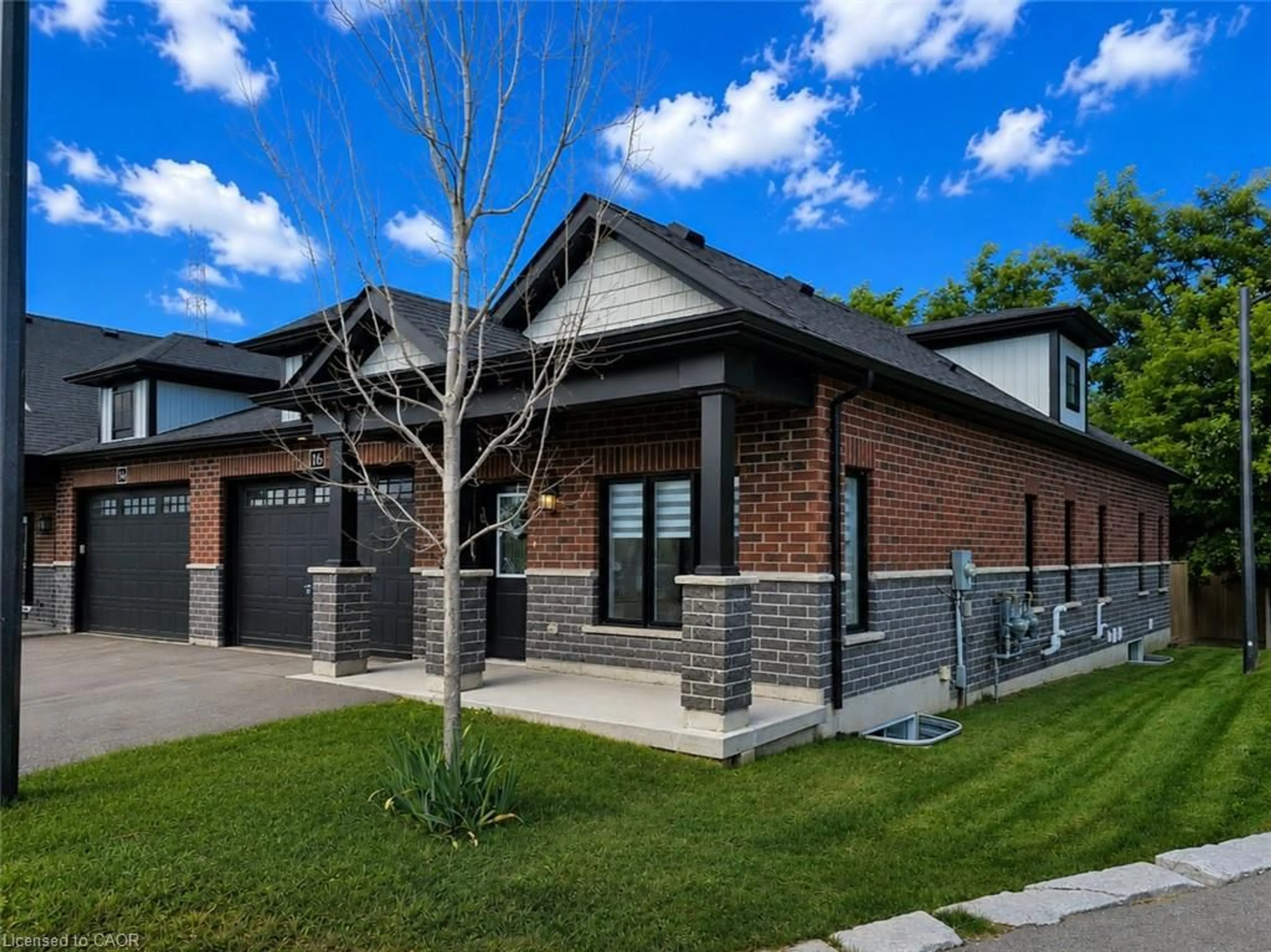 Home with brick exterior material, street for 16 Brookfield Lane, Simcoe Ontario N3Y 0E8